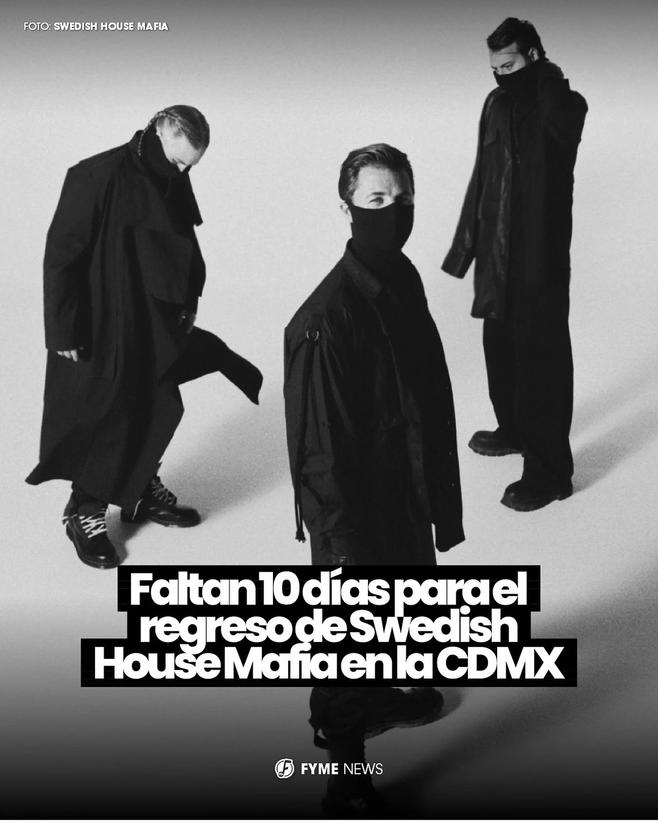 El icónico trío sueco de música electrónica, Swedish House Mafia aterriza en la Ciudad de México en solo 10 días. Un show que promete ser histórico.🇲🇽🔥
#SwedishHouseMafia #EDM