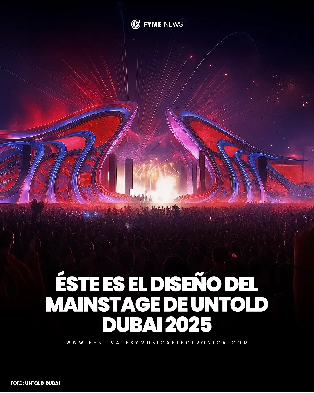 @UntoldFestivalDubai presenta el MainStage para su edición 2025. ¡Es increíble! 😍
#Untold #untoldfestival #UntoldDubai
