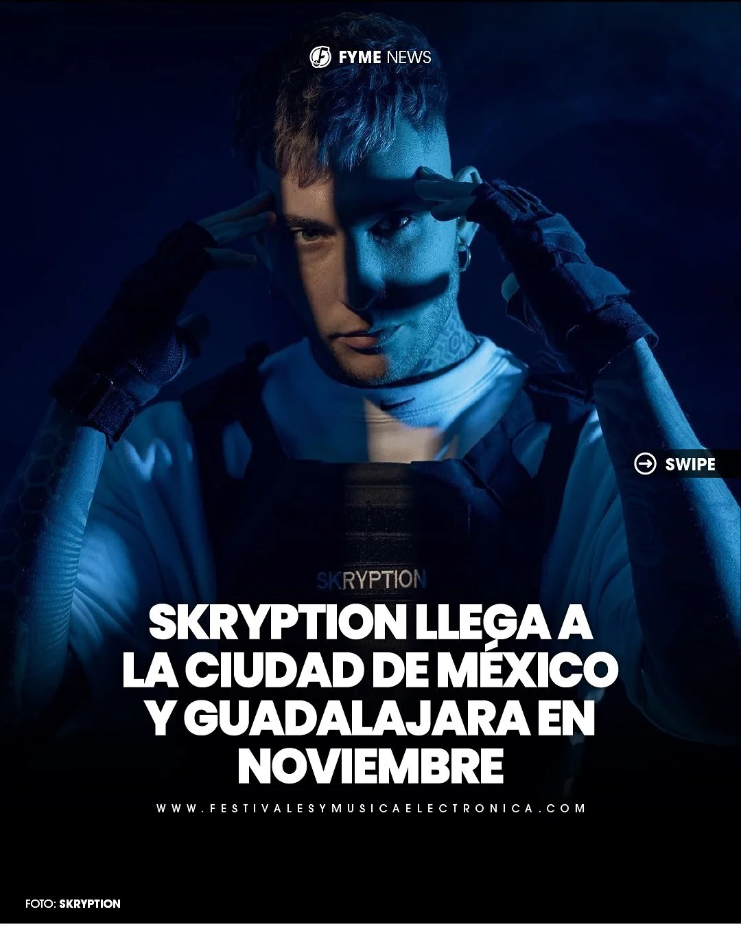 El productor australiano Skryption traerá su sonido oscuro y envolvente a México este noviembre.🤯❤️‍🔥
Dos fechas confirmadas: Ciudad de México (8 de noviembre) y Guadalajara (14 de noviembre). 📆
Compra tus boletos a trav