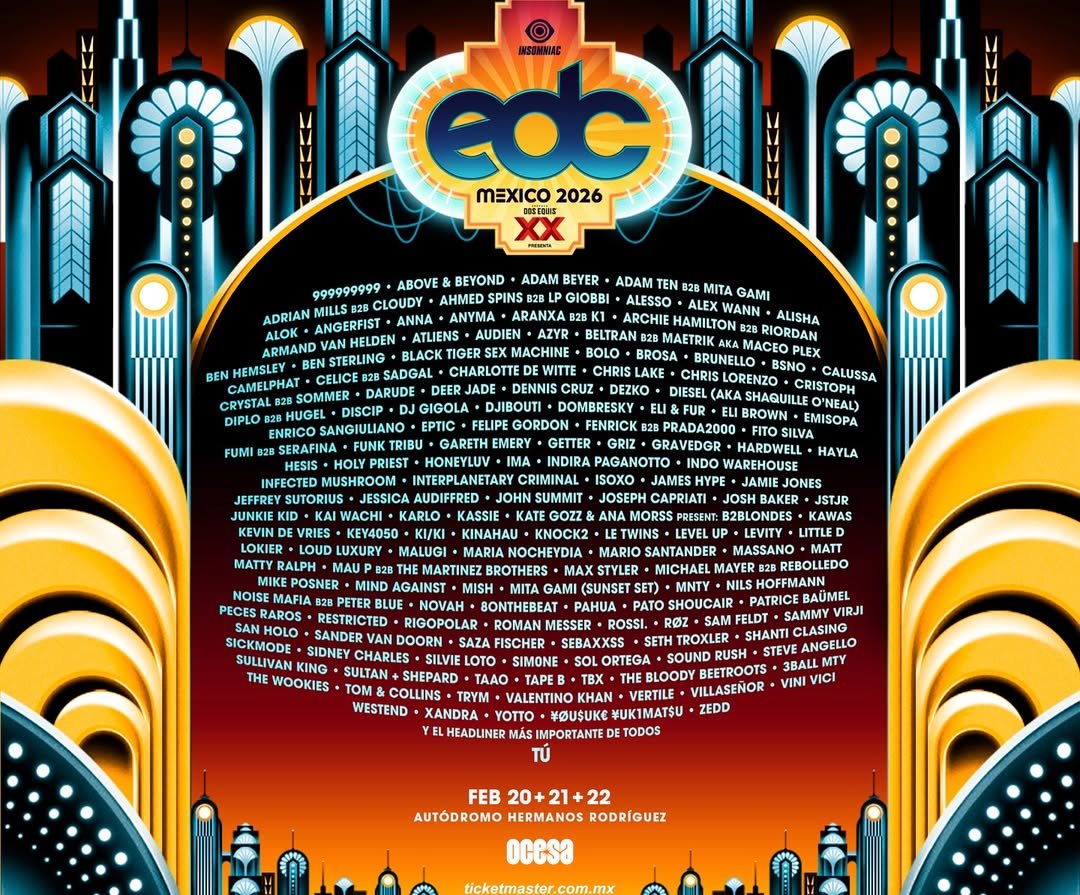 EDC México 2026 revela un lineup monumental para su 12ª edición