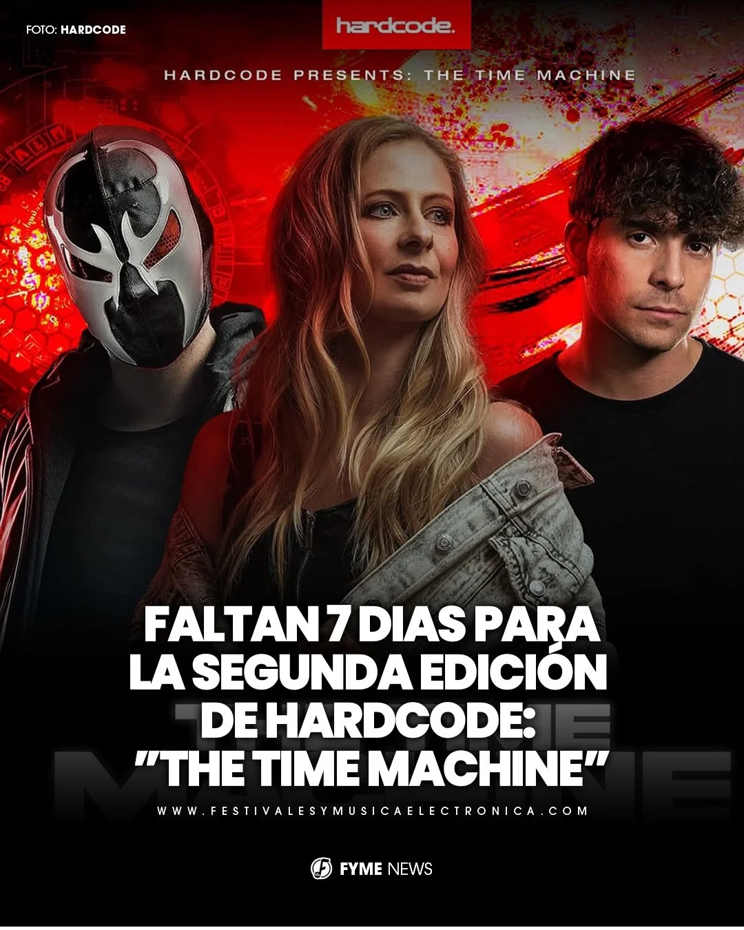 Solo 7 d&iacute;as nos separan de vivir la segunda edici&oacute;n de @hardcode_event en la CDMX 🇲🇽🔥

Estamos a nada de vivir la experiencia de una noche incre&iacute;ble para terminar el a&ntilde;o escuchando los mejores &eacute;xitos de @refuzion