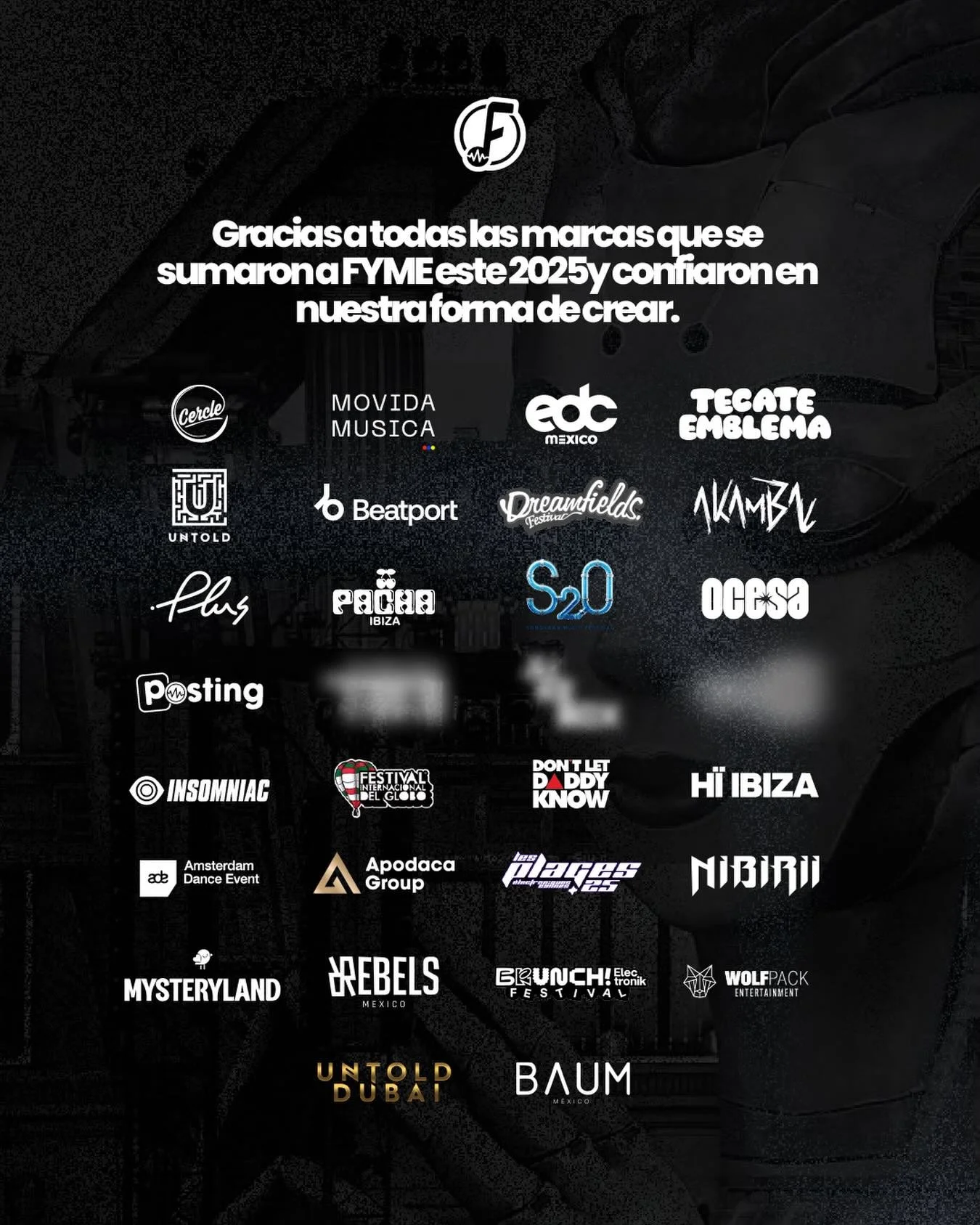 2025 fue un a&ntilde;o de crecimiento, proyectos y energ&iacute;a compartida.

Gracias a todas las marcas que confiaron en FYME, que caminaron con nosotros y nos permitieron hacer realidad cada colaboraci&oacute;n.

Seguimos creando juntos, aprendien