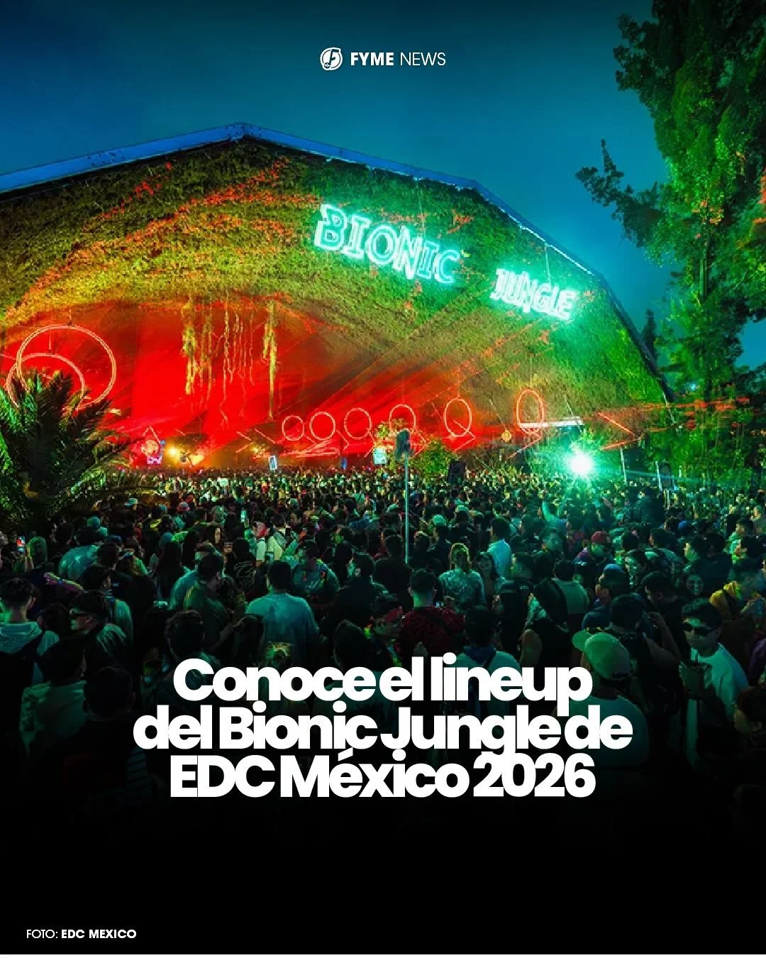 Ya est&aacute; aqu&iacute; el lineup de los Djs que estar&aacute;n en el Bionic Jungle 💥

Prep&aacute;rate para conectar tus sentidos en este gran escenario que mezcla la naturaleza con los Beats 🔥 

#bionicJUNGLE #EDCMexico #edm #edcmx