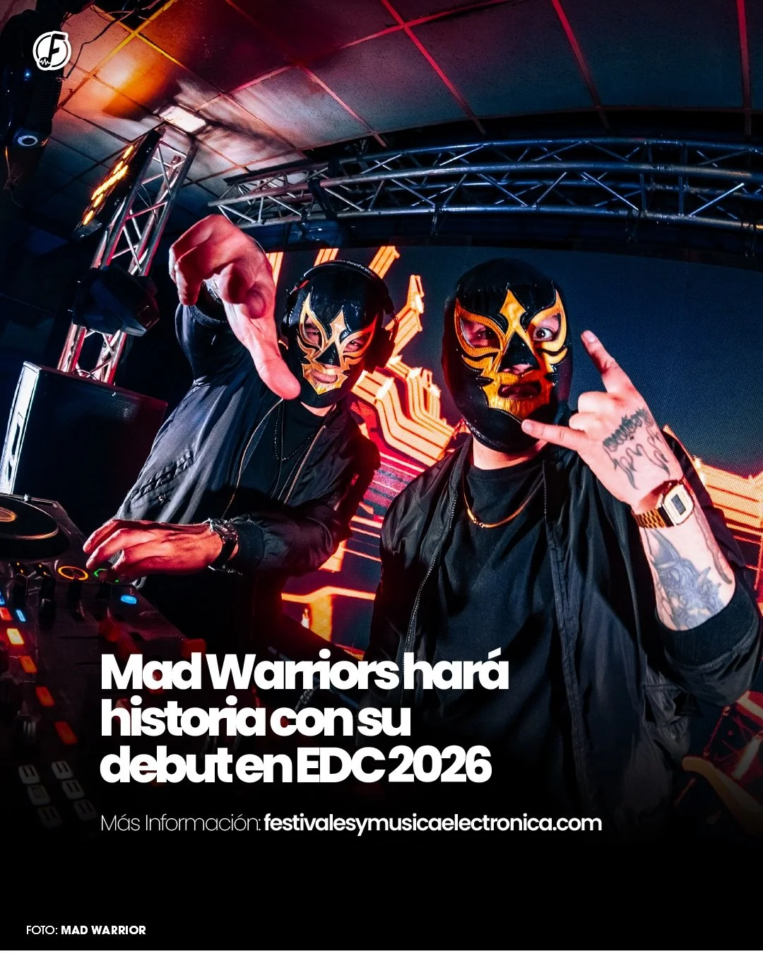 Por primera vez en toda su carrera, los @mad_warriors llegan a WASTELAND en @edc_mexico 🌸🇲🇽

Este set marca un hito en su carrera, celebrando una d&eacute;cada de trayectoria en la escena del Hardstyle y Tekstyle en nuestro pa&iacute;s. 🤯😮&zwj;?