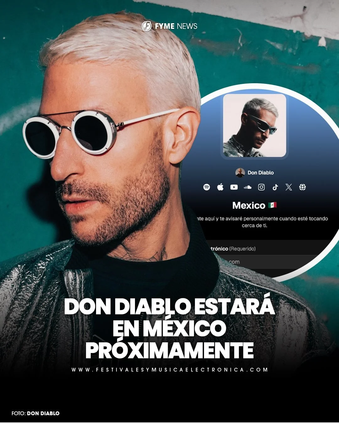 @dondiablo anunciar&aacute; fecha en M&eacute;xico! 🇲🇽 

Don Diablo habilit&oacute; un link de pre registro para su regreso a M&eacute;xico. Pr&oacute;ximamente m&aacute;s detalles.ℹ️

#DonDiablo #Mexico #Edm