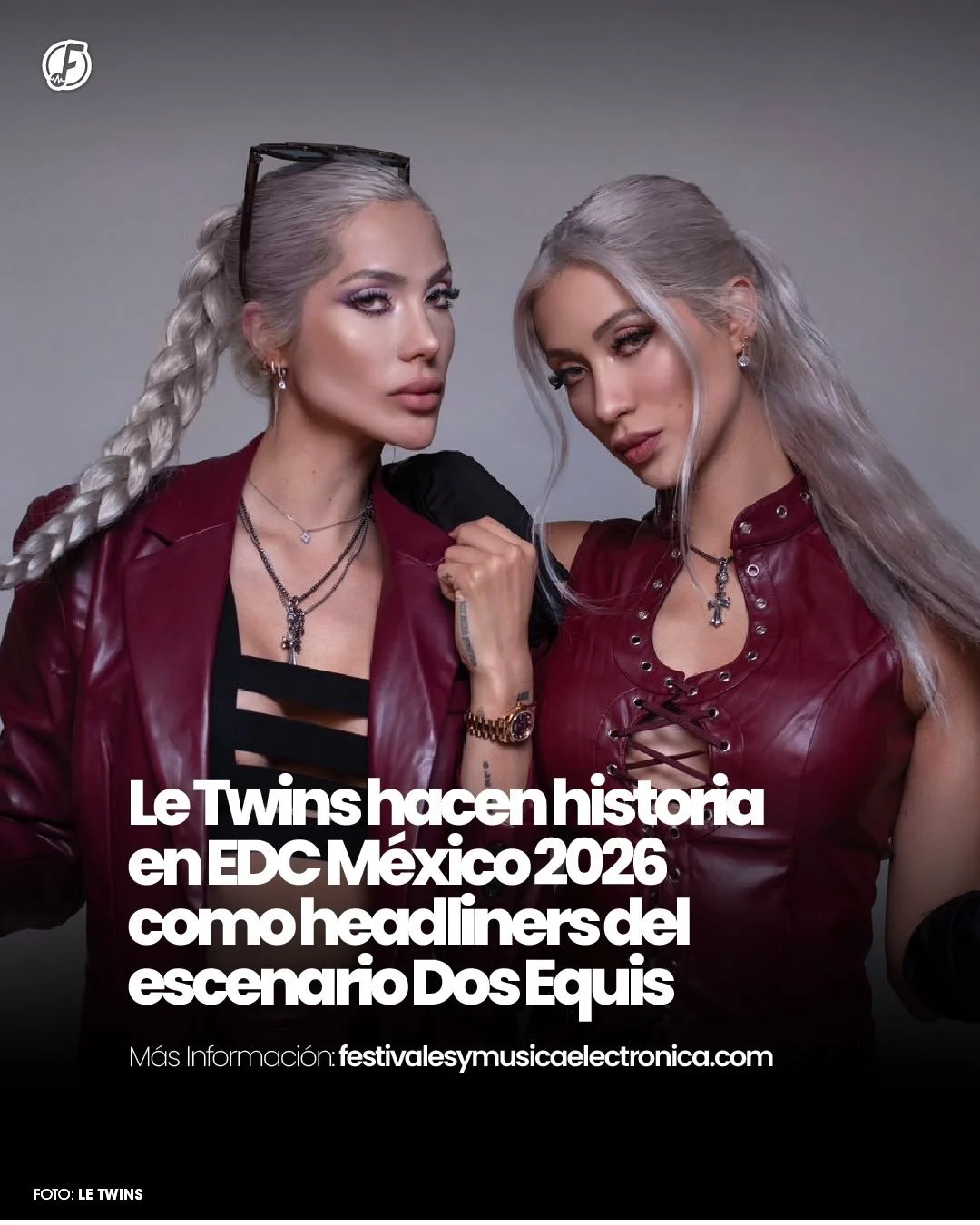 Le Twins hacen historia en EDC M&eacute;xico 2026. 🇲🇽🦉

@officialletwins regresan a @edc_mexico 2026 como headliners del escenario @dosequismx , un stage exclusivo de M&eacute;xico dentro del universo EDC. El d&uacute;o mexicano ser&aacute; el enc