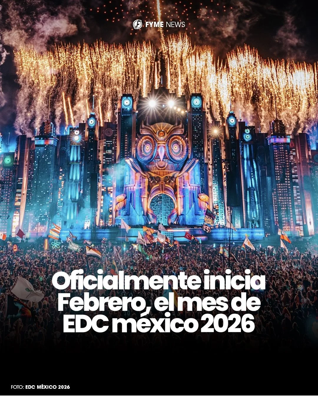 Febrero ya est&aacute; aqu&iacute; y con &eacute;l comienza el mes de EDC M&eacute;xico 2026 ⚡🦉

La CDMX se alista para vivir tres d&iacute;as bajo el cielo el&eacute;ctrico en el Aut&oacute;dromo Hermanos Rodr&iacute;guez:
📅 20, 21 y 22 de febrero