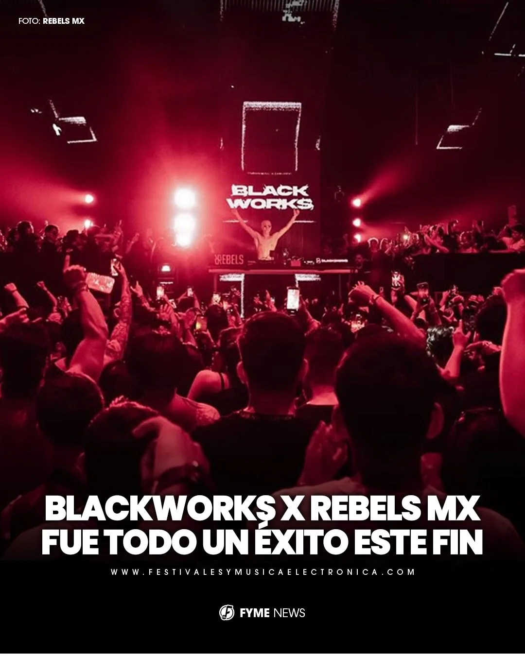 La llegada por primera vez de @blackworksclub a M&eacute;xico gracias a @rebelsevents_mx fue un &eacute;xito rotundo⛓️🇲🇽

La energ&iacute;a y los pasos de baile fueron interminables hasta el amanecer donde el &uacute;nico motivo que nos uni&oacute;