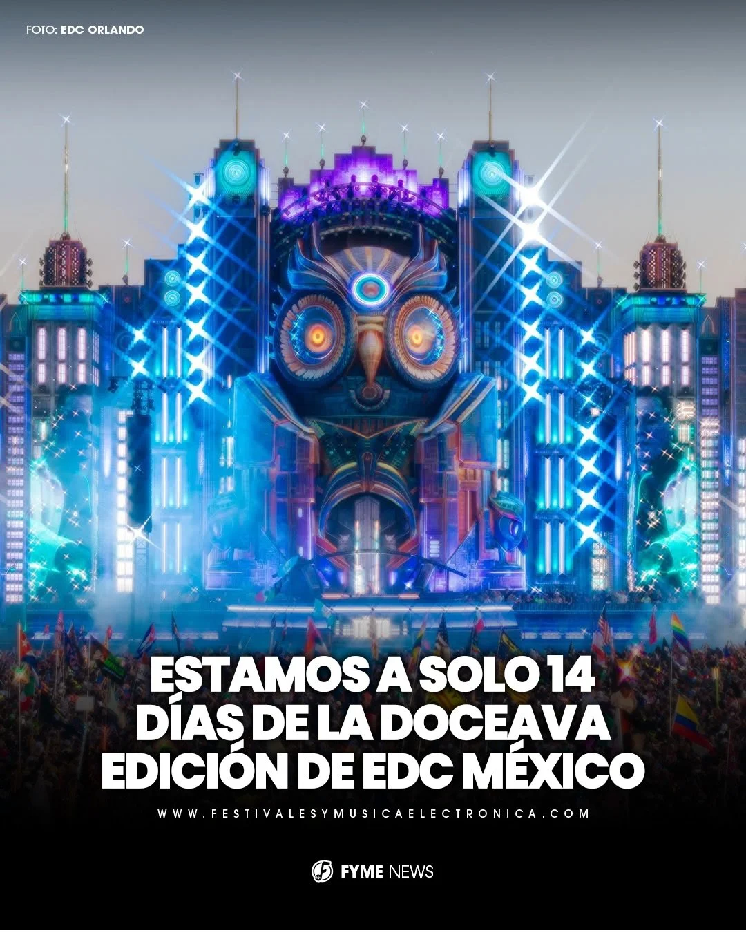 Estamos ya a solo dos semanas de disfrutar la doceava edici&oacute;n de @edc_mexico en el Aut&oacute;dromo Hermanos Rodr&iacute;guez 🇲🇽🔥

Tres d&iacute;as para bailar bajo el cielo el&eacute;ctrico donde tendremos a los@mejores djs internacionales