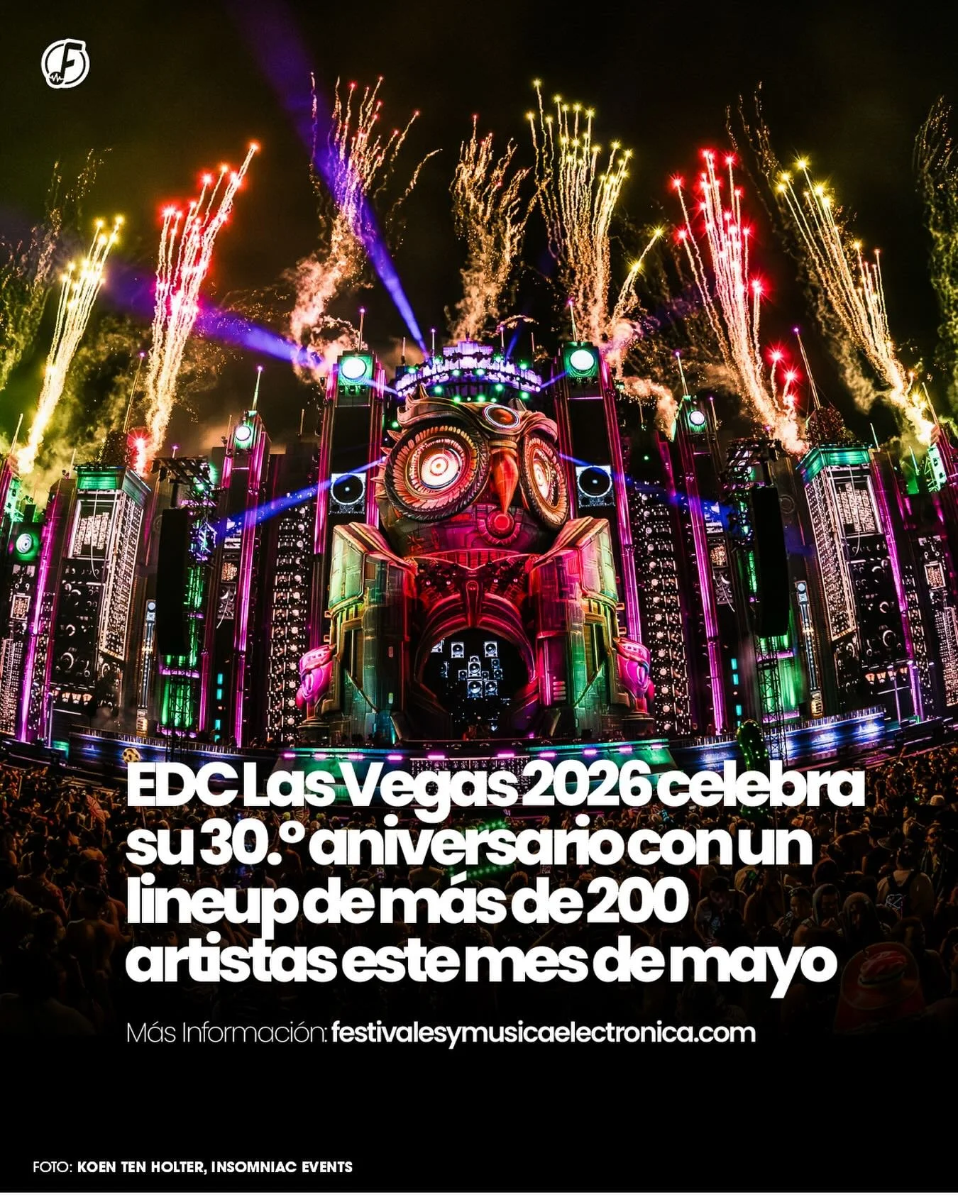 EL CARTEL OFICIAL DE EDC LAS VEGAS &iexcl;YA EST&Aacute; DISPONIBLE! 🌼🦉

@insomniacevents revel&oacute; el cartel oficial del 30.&ordm; aniversario de EDC Las Vegas, que regresar&aacute; al Las Vegas Motor Speedway del 15 al 17 de mayo 🏁⚡
M&aacute