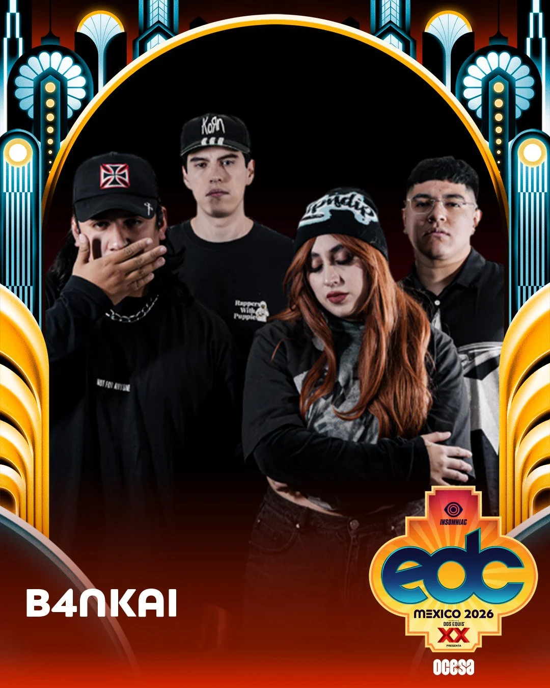 B4nkai en su primer EDC México, este 20 de febrero.
