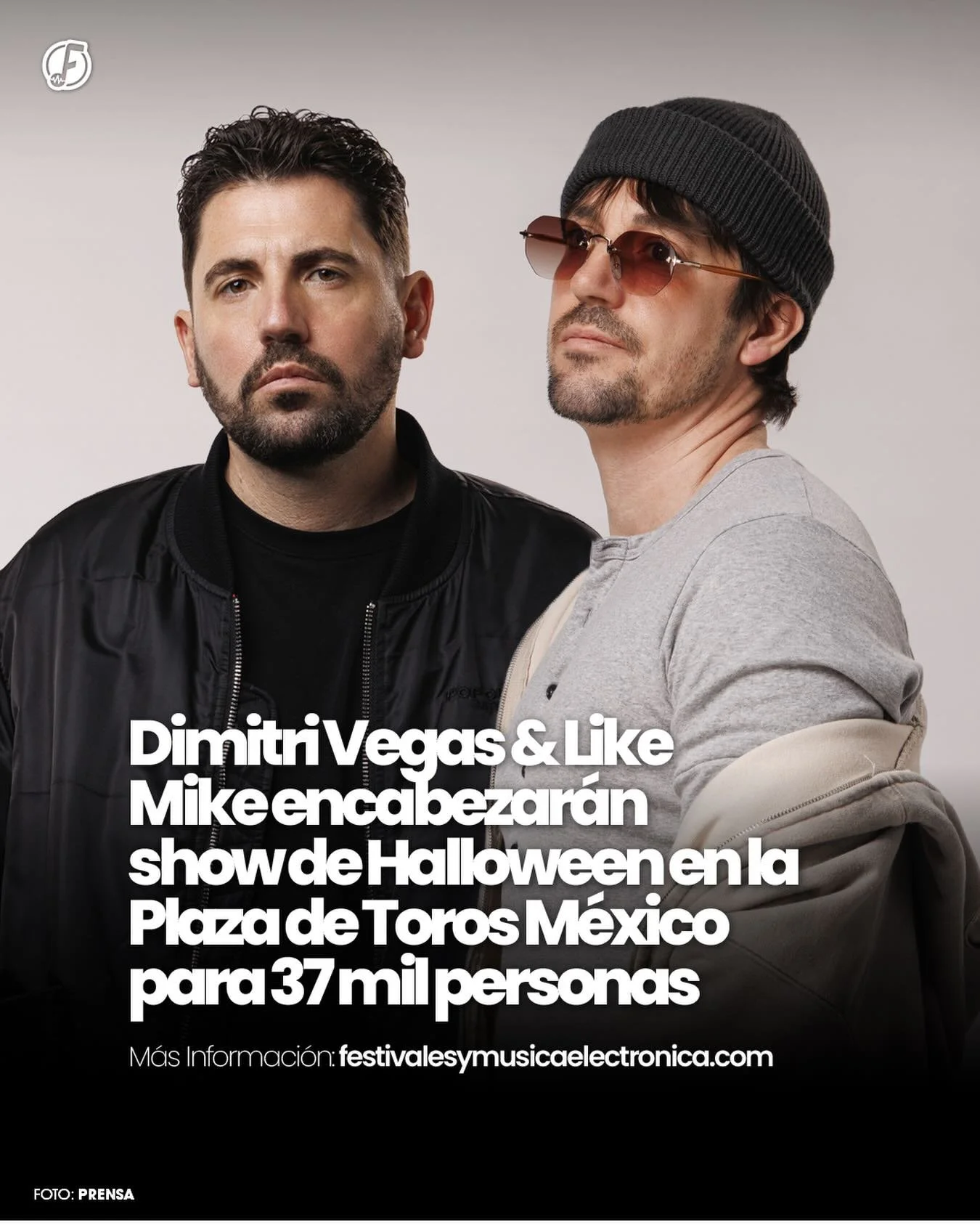 Halloween se pone en modo mainstage en CDMX

La energ&iacute;a de estadio llega a la capital este 31 de octubre cuando @dimitrivegasandlikemike tomen la ic&oacute;nica @lamexicomonumental para un show masivo ante 37,000 personas.

Producci&oacute;n a
