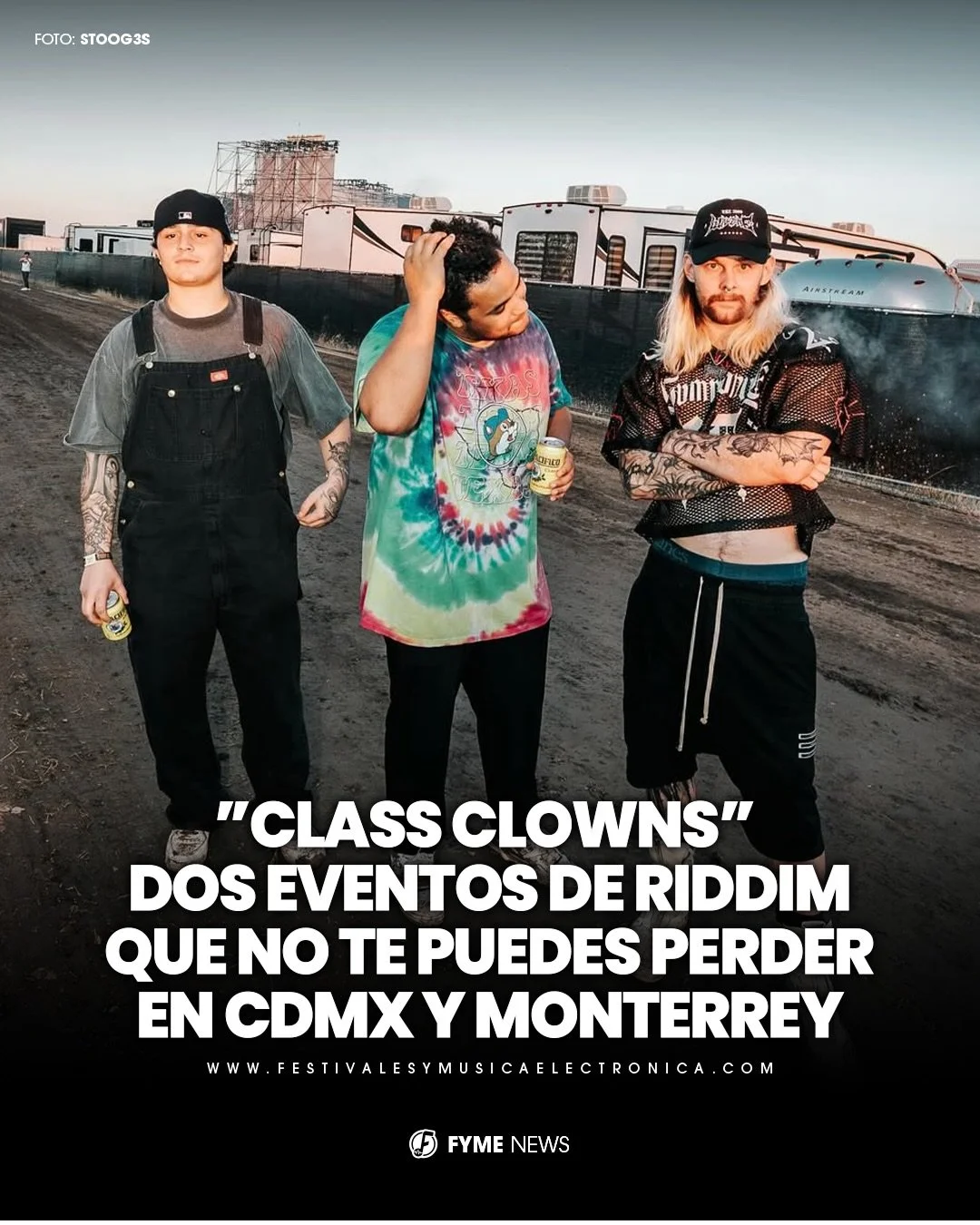 Hamro, Sqishi y blvnkspvce llegan M&eacute;xico para darnos una fiesta llena de riddim 💥

Llega &ldquo;Stoog3s&rdquo; el B3 de estos grandes exponentes de riddim para prender a M&eacute;xico con sus sonidos vibrantes, acompa&ntilde;ados por support 