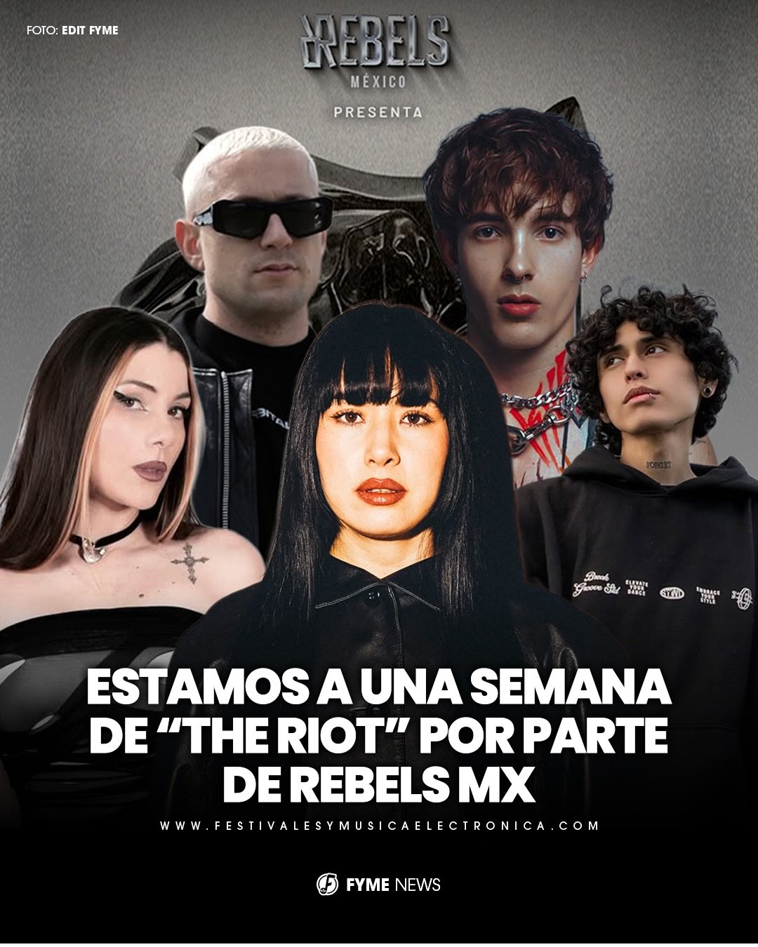 Estamos a una semana de vivir THE RIOT en @salaurbanavenue 😎⛓️

No te puedes@perder de vivir esta noche incre&iacute;ble con el line up m&aacute;s esperado, donde llega @alignment__official , @akasadgal , @cristobalpescer , @noise_mafia y @cerakhin 