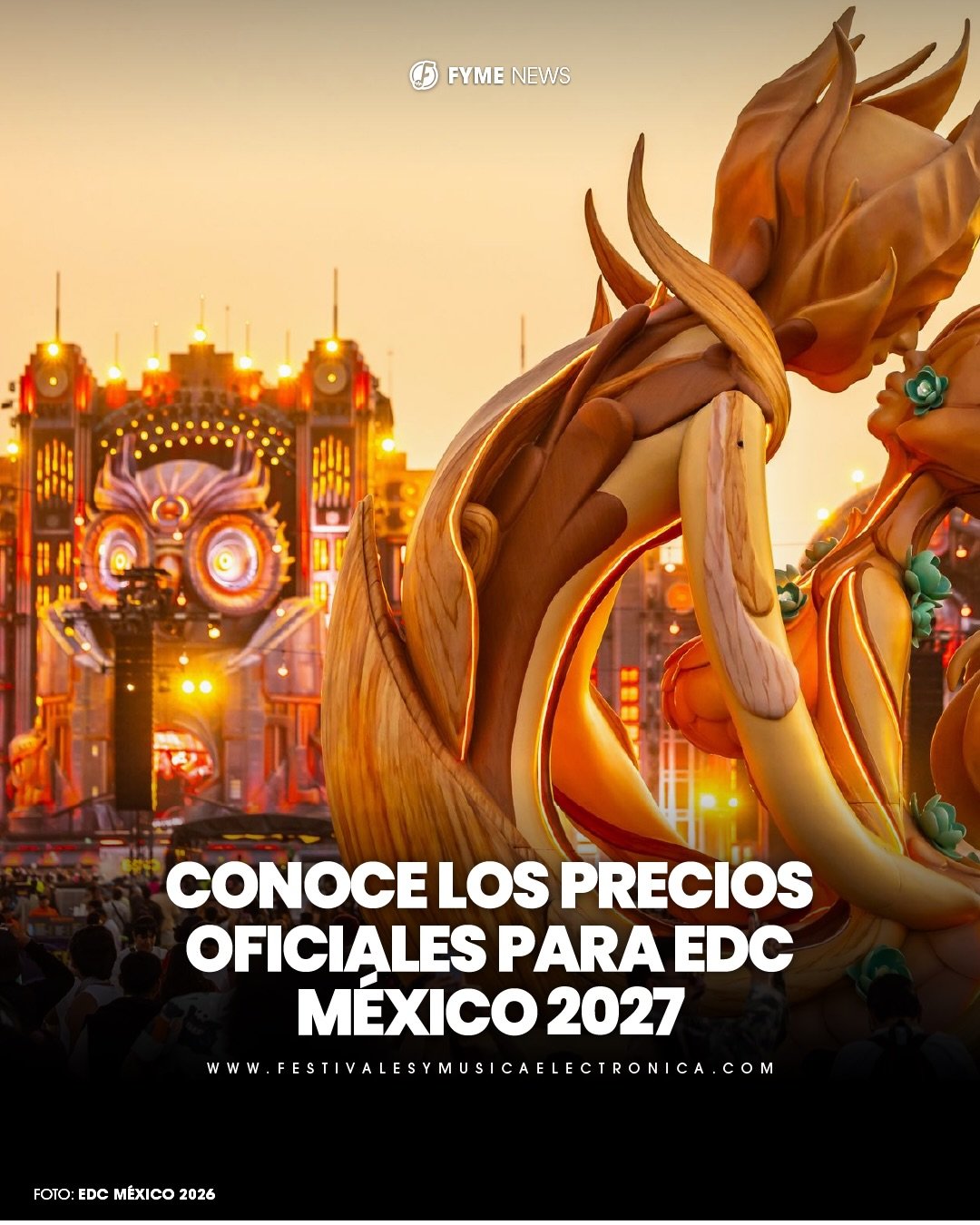 🎟️ EDC M&eacute;xico 2027 revela precios y tipos de boletos

Si ya est&aacute;s listo para volver bajo el cielo el&eacute;ctrico, esto te interesa. ⚡️

Estos son los precios en fase Future Owl (la m&aacute;s barata):

🔹 GA (General Access) &ndash; 