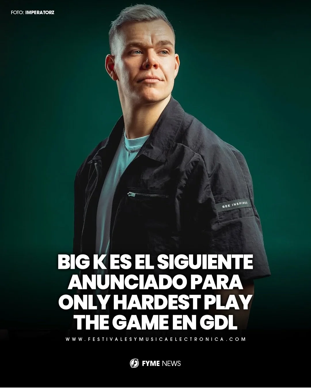@justbigk llega a M&eacute;xico, anteriormente conocido como @imperatorz.
 
Regresa a M&eacute;xico y se une al line-up de @diamondcorerecords para hacer vibrar Guadalajara. 💖🇲🇽

Nos vemos este pr&oacute;ximo 9 de Mayo en C&aacute;mara Sonora. 🇲?
