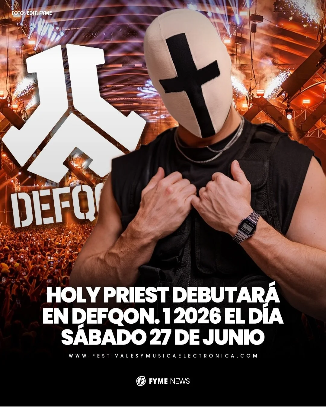 DE &Uacute;LTIMA HORA 🚨‼️

@holypriest tendr&aacute; una presentaci&oacute;n en el BLUE STAGE para @defqon1 este a&ntilde;o 🤯🔥

#defqon1 #hardstyle #holypriest