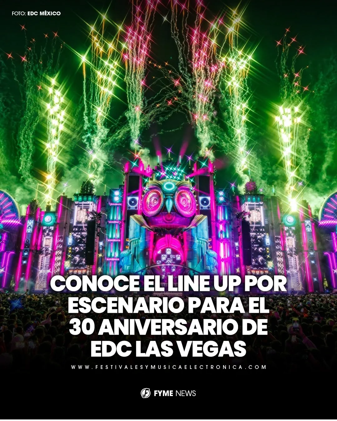@edc_lasvegas ya tiene line up por escenario para su 30 aniversario bailando bajo el cielo el&eacute;ctrico 🤯🔥

Una fiesta se viene para el 15+16+17 de mayo en Las Vegas Motor Speedway, Nevada. Donde Bajo el lema #kineticJOURNEY, Insomniac est&aacu