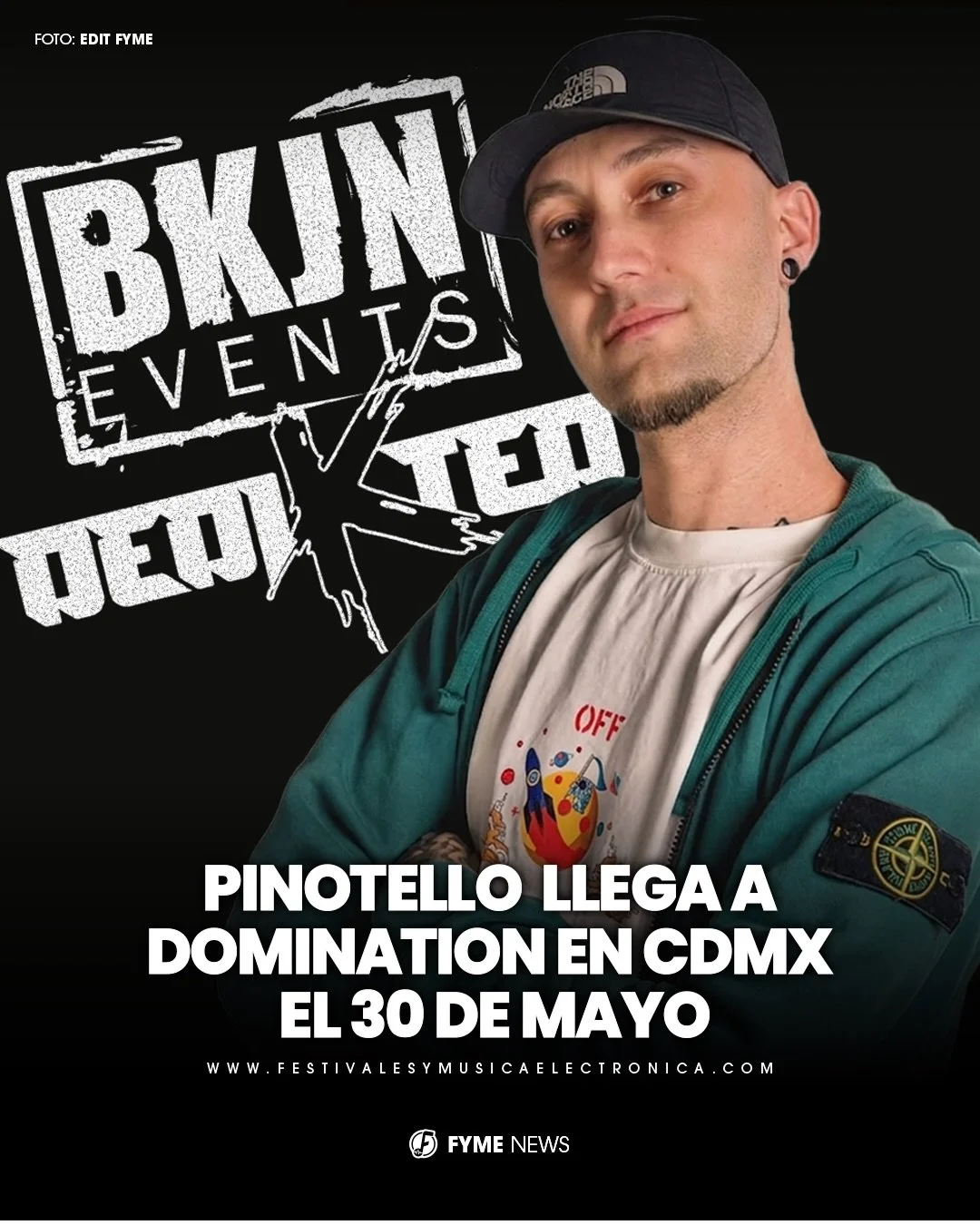 El 30 de mayo se vivir&aacute; una experiencia que no te querr&aacute;s perder 🥵

@pinotello_official se une a Domination de @dedikted.festival  x @bkjnevents en la CDMX 🇲🇽✨

Pinotello es un DJ y productor que ha subido como la espuma en la escena
