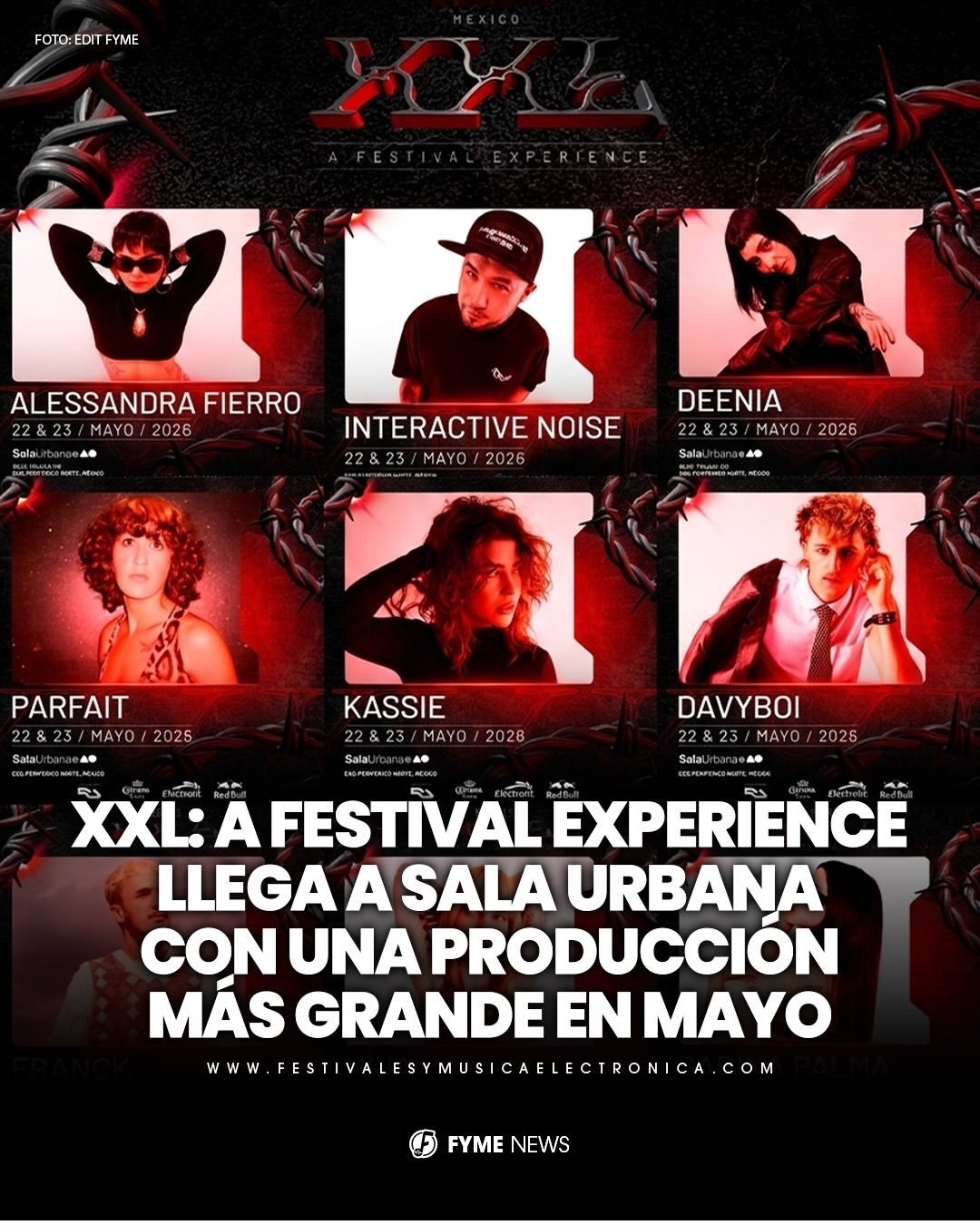 XXL: A FESTIVAL EXPERIENCE LLEGA A SALA URBANA 🔥

@rebelsevents_mx presenta una nueva edici&oacute;n de su festival &ldquo;XXL&rdquo; este 22 y 23 de mayo en @salaurbanavenue , con una edici&oacute;n m&aacute;s grande y una producci&oacute;n que lle