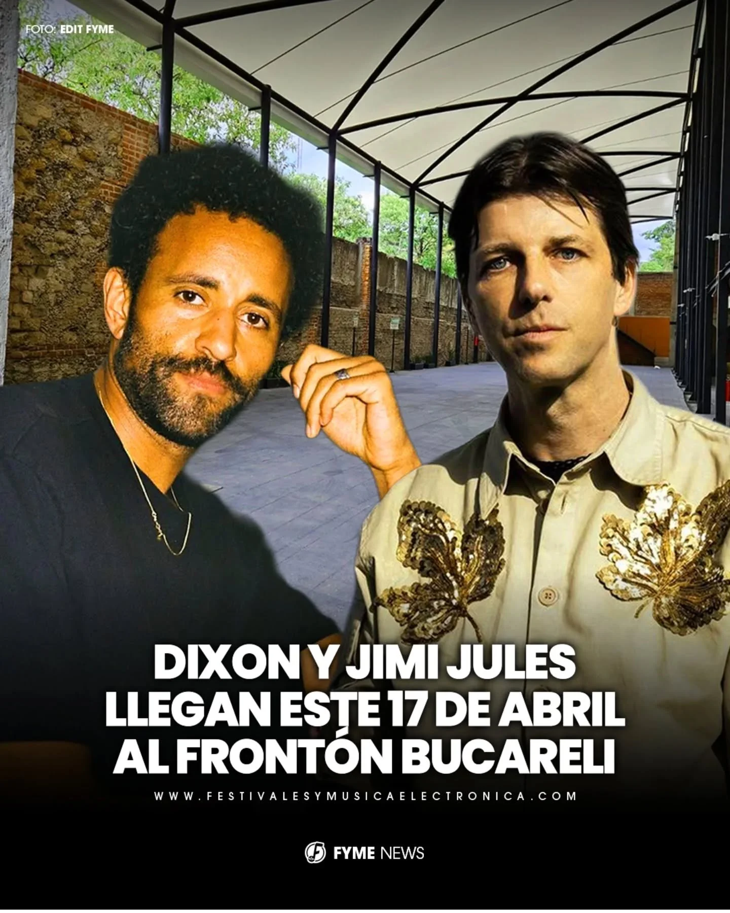El sonido contempor&aacute;neo tra&iacute;do desde Berlin de @dixon_ y @jimi_jules con su sonido multiinstrumentista nos dar&aacute;n una impresionante noche en el Fronton Bucareli. 💥&hearts;️

El 17 de Abril la Ciudad de M&eacute;xico vibrar&aacute
