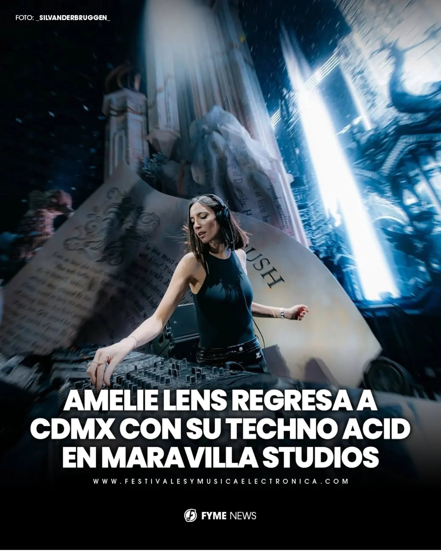 Llega a la Ciudad de M&eacute;xico una de las mayores exponentes del techno, @amelie_lens en manos de  @amental__ 💥🤯 

Este primero de Mayo tendremos una de las presentaciones m&aacute;s inmersivas que ha llegado a maravilla estudios. 😮&zwj;💨&hea