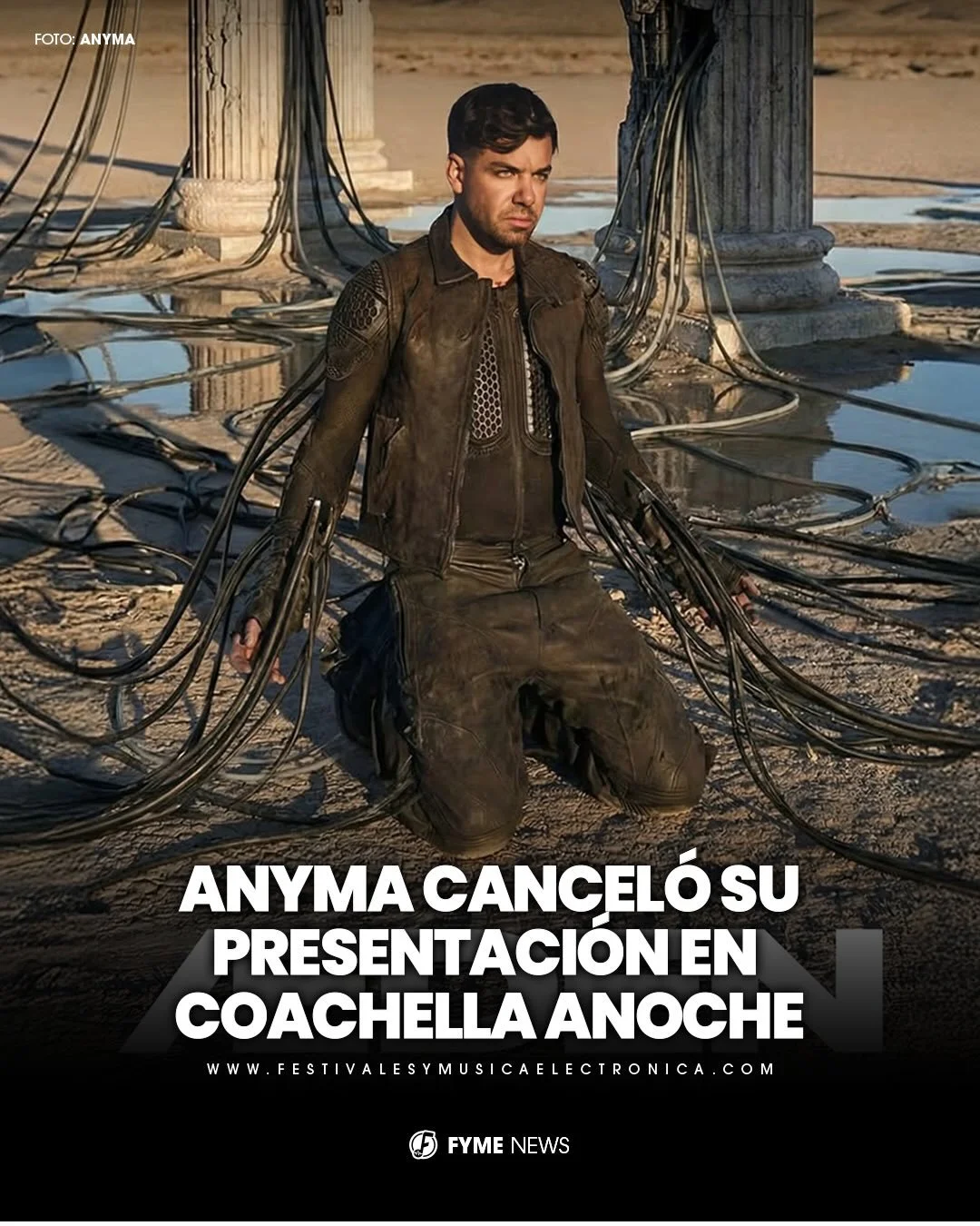 @anyma no pudo presentar su nuevo proyecto &AElig;DEN en @coachella por las malas condiciones clim&aacute;ticas. ⛅️

Por seguridad de los asistentes y los fuertes vientos, tuvieron que cancelar la presentaci&oacute;n que ser&iacute;a el cierre del pr