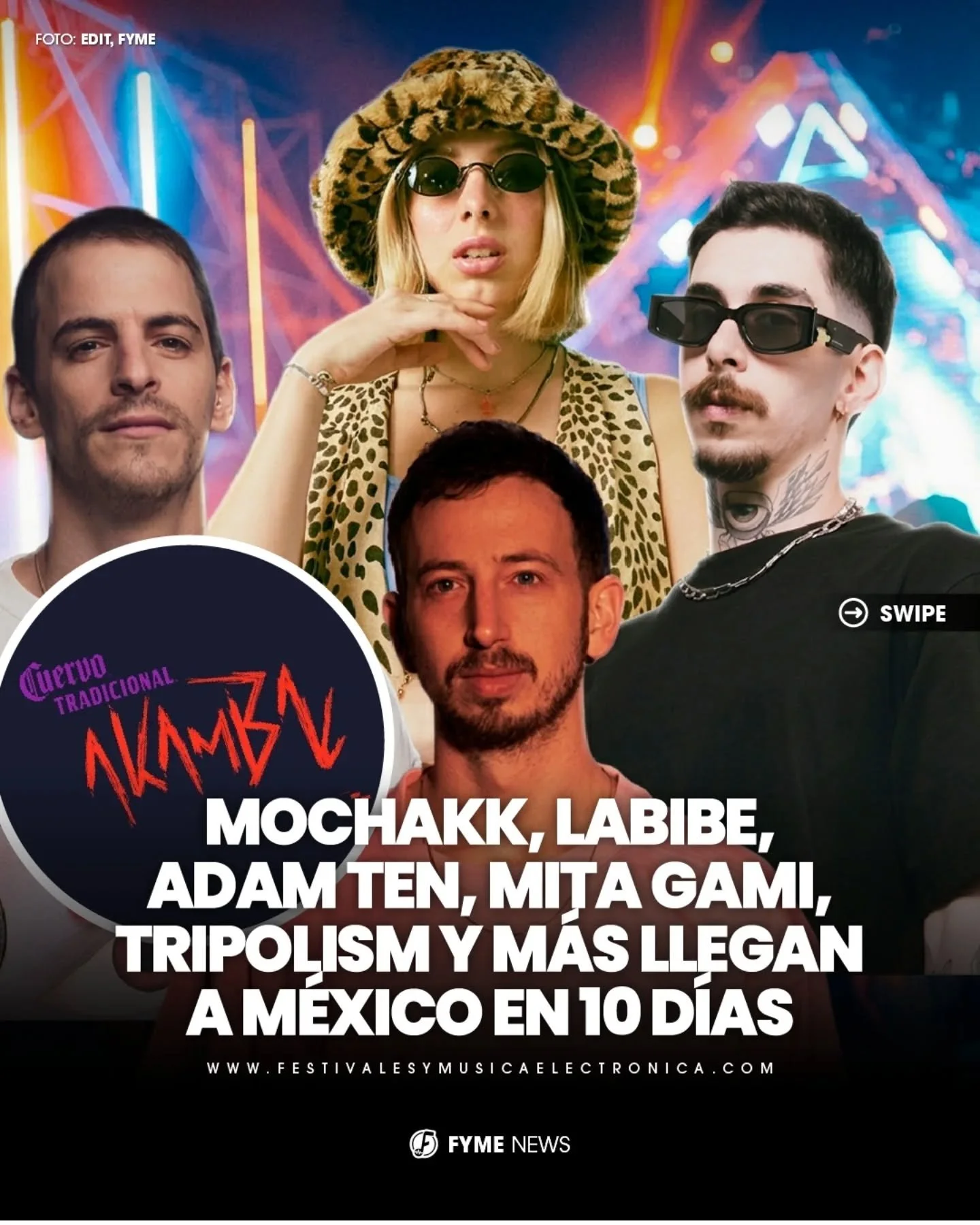 Las faldas del volc&aacute;n de Tequila estan por recibir una edici&oacute;n m&aacute;s de @akambamx . 🤯 🥂

El line up promete mucho y Guadalajara se prepara para este gran evento. 🇲🇽 

Grandes artistas de la electr&oacute;nica como @mochakk , @l