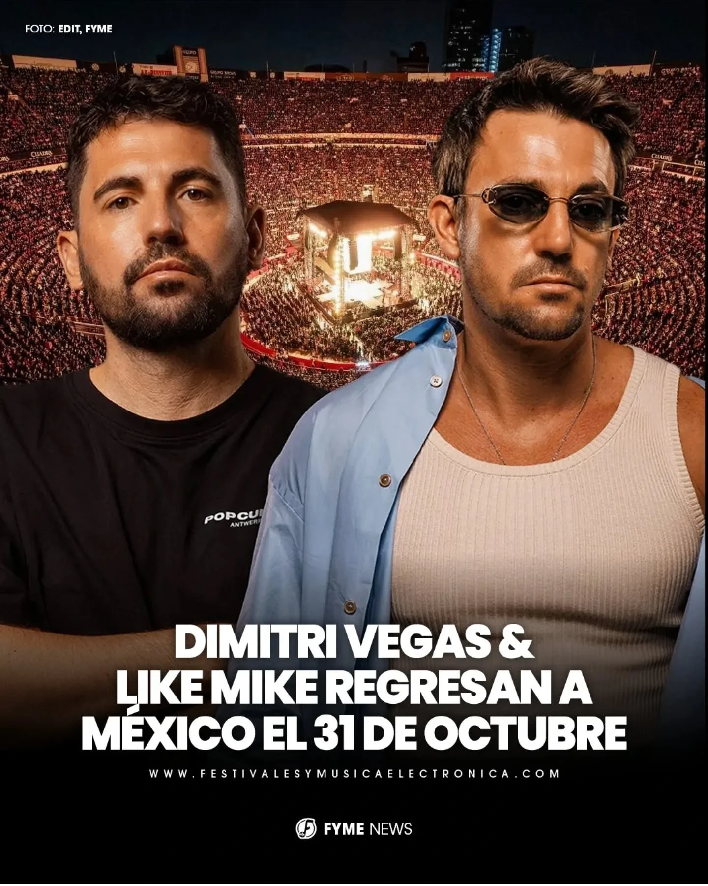 @dimitrivegasandlikemike es sin duda uno de los regresos m&aacute;s esperados en CDMX y que mejor escenario que @lamexicomonumental 💥🎆

No te pierdas de este incre&iacute;ble show y adquiere tus accesos v&iacute;a @superboletosmx 🔥

&iexcl;Nos vem