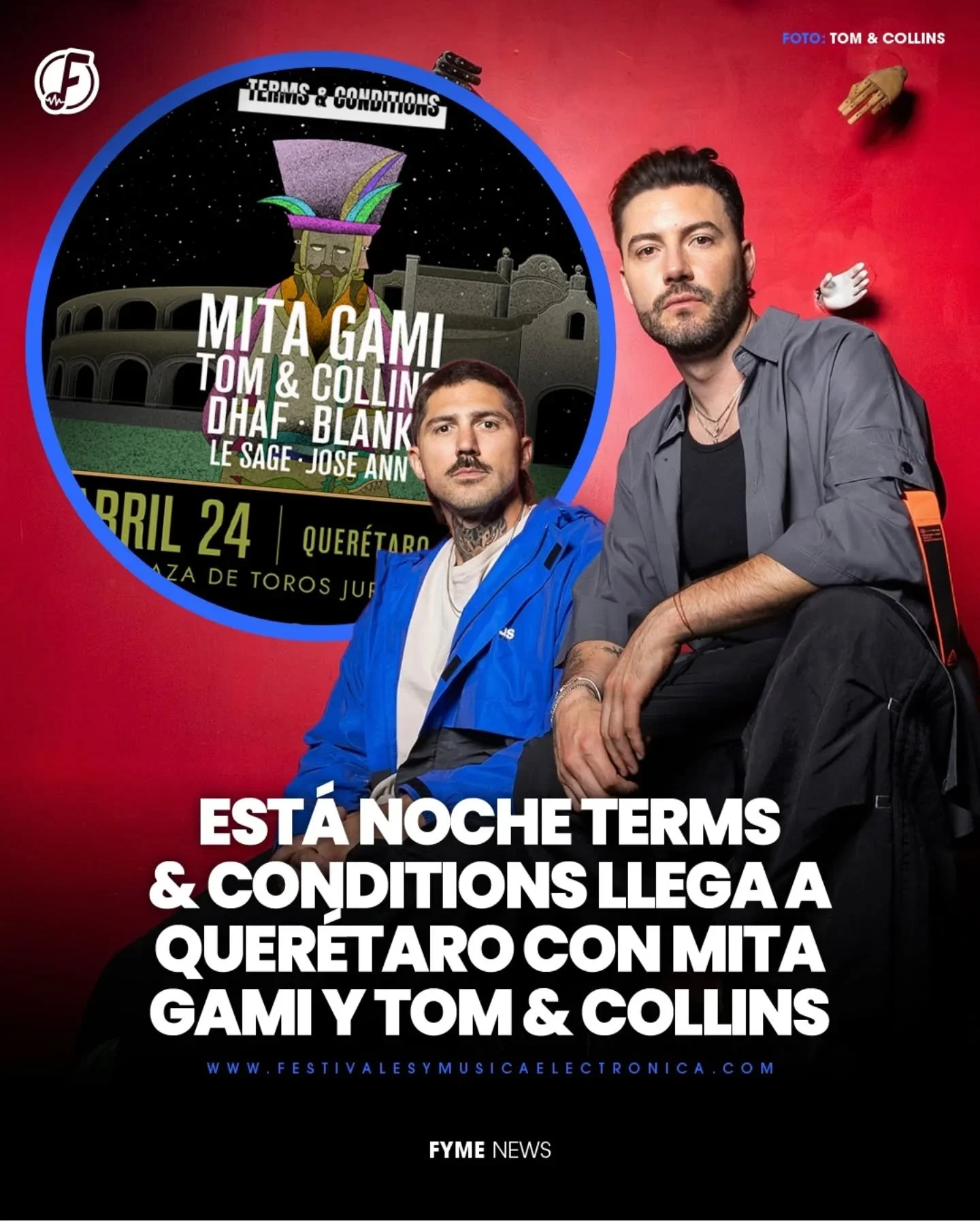 Lleg&oacute; el d&iacute;a, una de las mejores fiestas del a&ntilde;o llega a la plaza de toros en Juriquilla. 💥&hearts;️

@termsandconditionsrecords finalmente es hoy, y si eres de los que asistir&aacute;n a esta edici&oacute;n en Quer&eacute;taro,