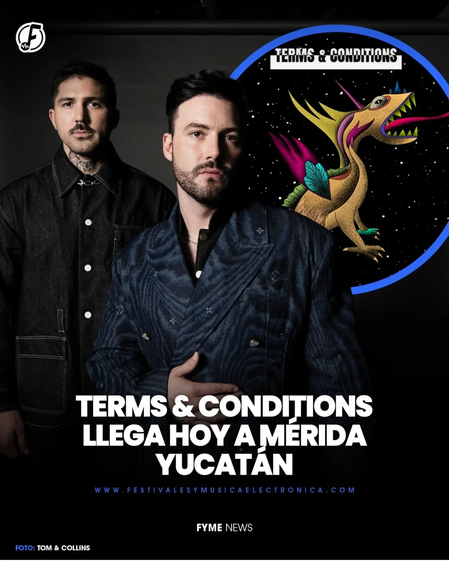 El fen&oacute;meno @termsandconditionsrecords este fin de semana rompe ciudades, y el d&iacute;a de hoy le toca a M&eacute;rida disfrutar de los hermanos mexicanos favoritos @tomandcollins en compa&ntilde;&iacute;a de @martenlou y @raul_vidal 🥵🔥 

