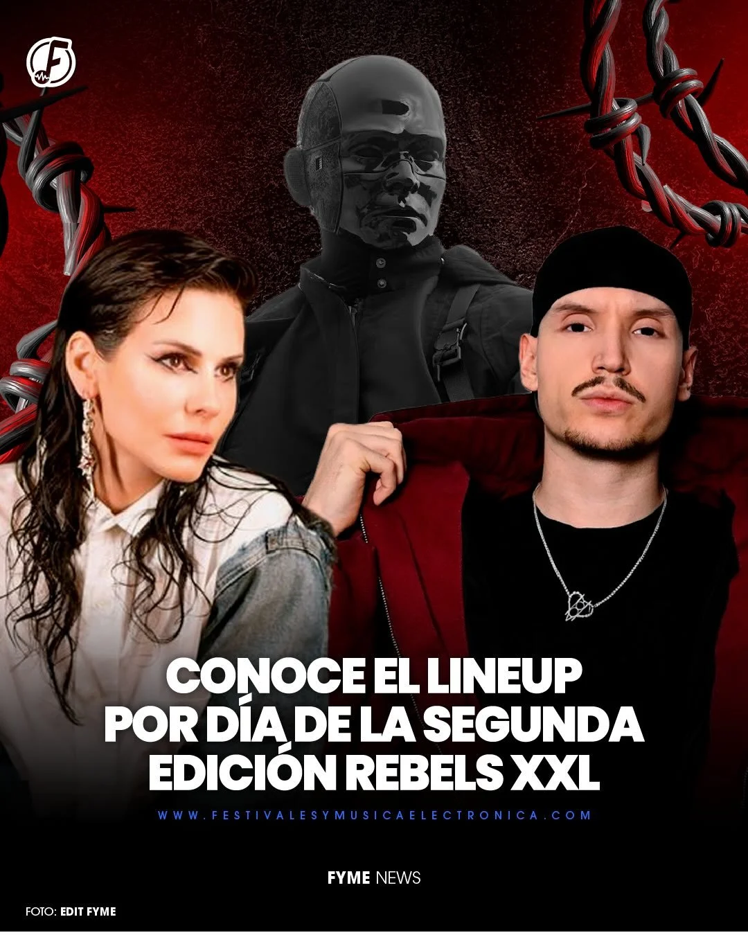 @rebelsevents_mx  XXL 2026: A Festival Experience.
El line up oficial por d&iacute;a ya est&aacute; aqu&iacute;.😎⛓️

22 &amp; 23 de mayo. Sala Urbana. Dos noches, un s&oacute;lo sentimiento y armon&iacute;a en la posta de baile❤️&zwj;🔥

Artistas qu