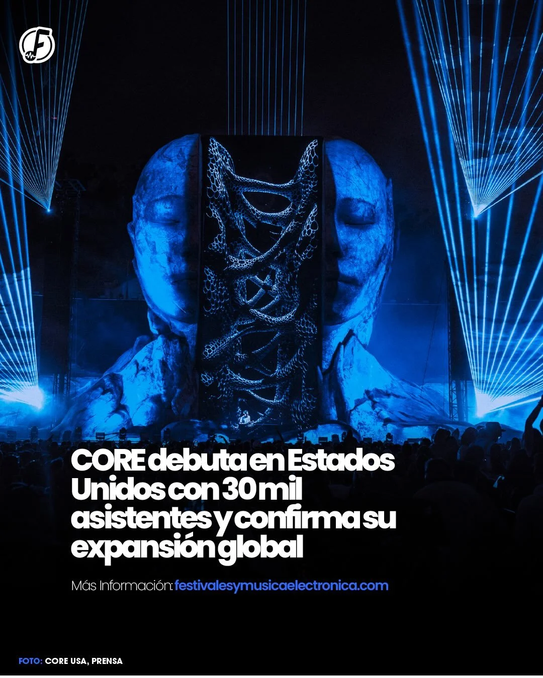 El debut de CORE Los &Aacute;ngeles se llev&oacute; a cabo este fin de semana🦋

Presentado por @tomorrowland e @insomniacevents se llev&oacute; a cabo el 2 y 3 de mayo de 2026. Trayendo como invitados a artistas como @ericprydz , @fourtetkieran y @n