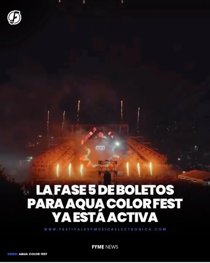 Los boletos de @aquacolorfest est&aacute;n volando🚨🎟️

Ya est&aacute; activa la Fase 5 de boletos para AQUA COLOR FEST en su octava edici&oacute;n en @parquevalleparaiso para este 08 y 09 de agosto en Ixmiquilpan, Hidalgo 🇲🇽😎

No te puedes perde