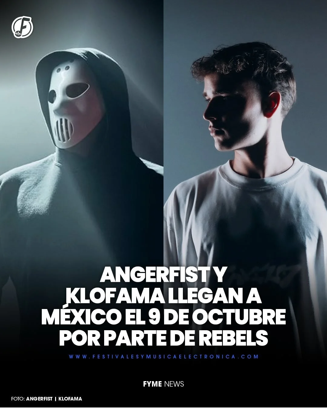 @angerfist_official y @klofama juntos por primera vez en M&eacute;xico en un evento por parte de @rebelsevents_mx 🚨❤️&zwj;🔥

Rebels M&eacute;xico presentar&aacute; una noche para la historia con dos nombres que han solicitado por mucho tiempo y que