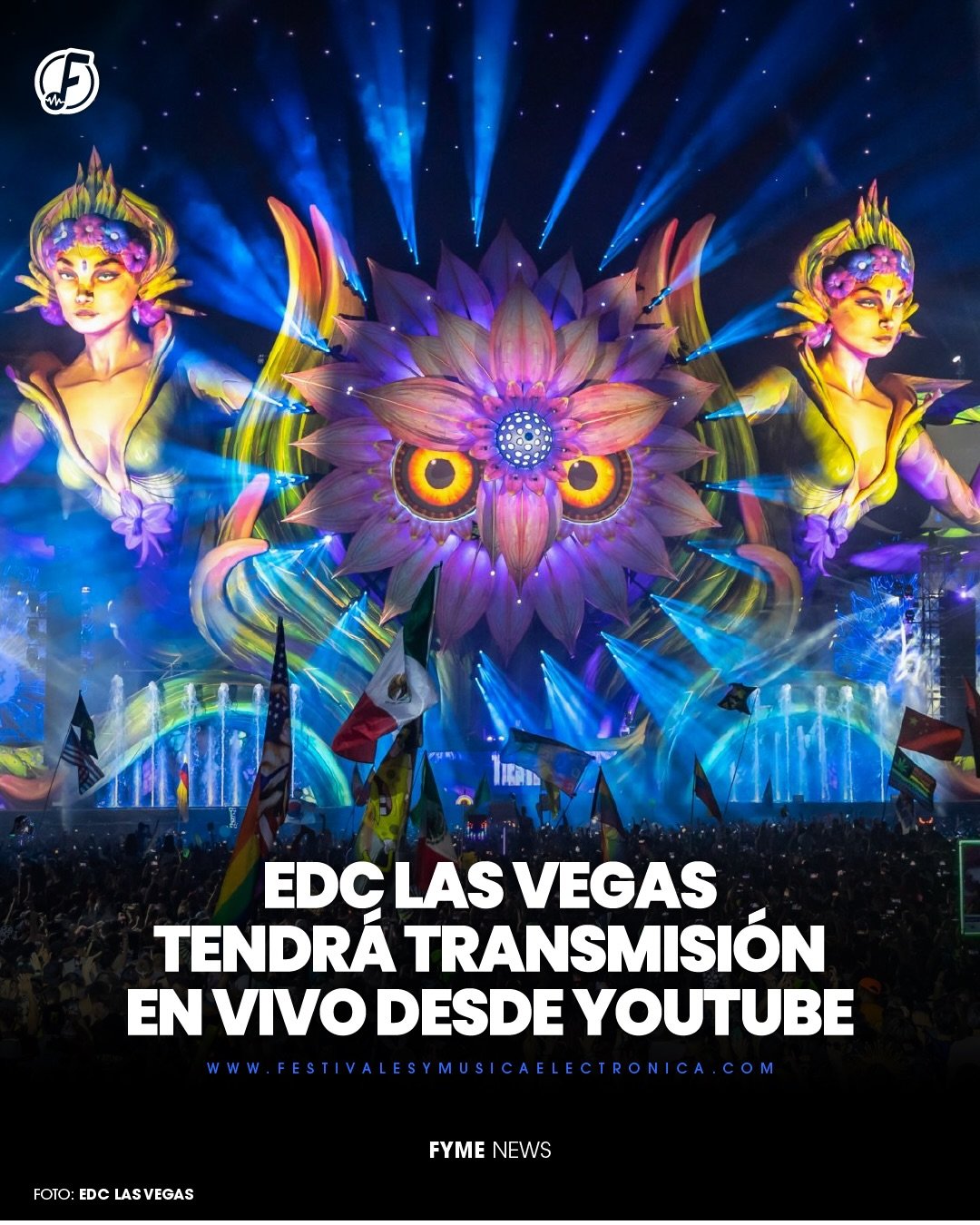 EDC Las Vegas confirm&oacute; que este 2026 volver&aacute; a tener transmisi&oacute;n oficial en vivo durante todo el fin de semana, llevando la experiencia del festival a millones de personas alrededor del mundo. 🌸🌈

En M&eacute;xico 🇲🇽 podr&aac
