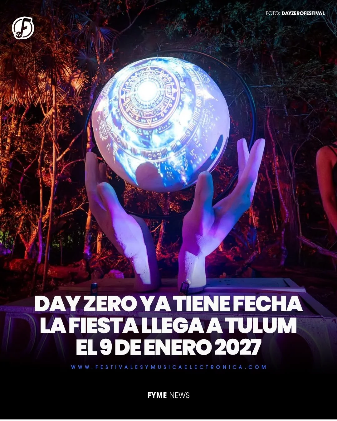 @dayzerofestival regresa a Tulum este 09 de enero 2027🍃

Esta es  una de las experiencias de m&uacute;sica electr&oacute;nica m&aacute;s ic&oacute;nicas y transformadoras del mundo donde  combina misticismo, naturaleza, arte inmersivo y sonidos de t