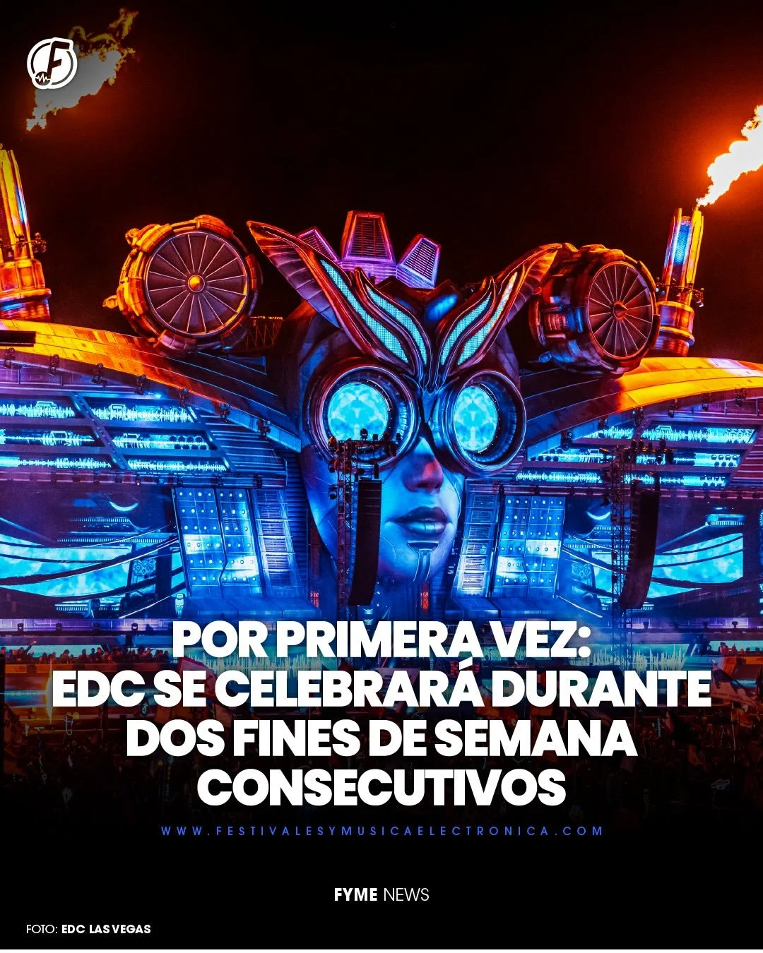 @edc_lasvegas acaba de marcar un momento hist&oacute;rico 🌈⚡️

Por primera vez, el festival se celebrar&aacute; durante dos fines de semana consecutivos, expandiendo una de las experiencias m&aacute;s grandes de la m&uacute;sica electr&oacute;nica a