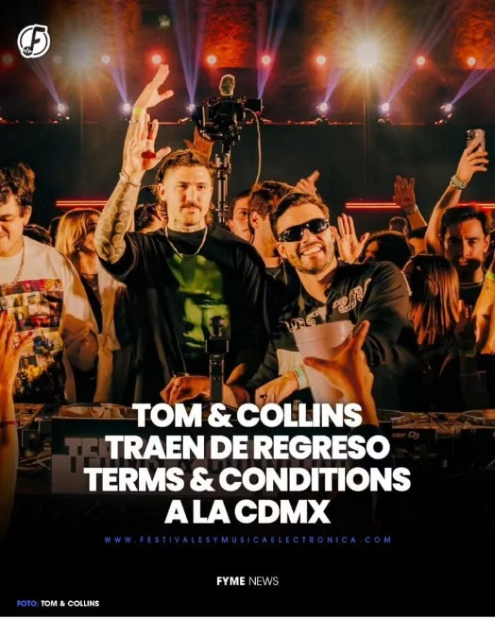Llega a la Ciudad de M&eacute;xico el fen&oacute;meno @termsandconditionsrecords en manos de @tomandcollins este 13 de Junio. 🤯🤩 

Despu&eacute;s de varias presentaciones en toda la rep&uacute;blica, finalmente llegan a M&eacute;xico con toda la ac