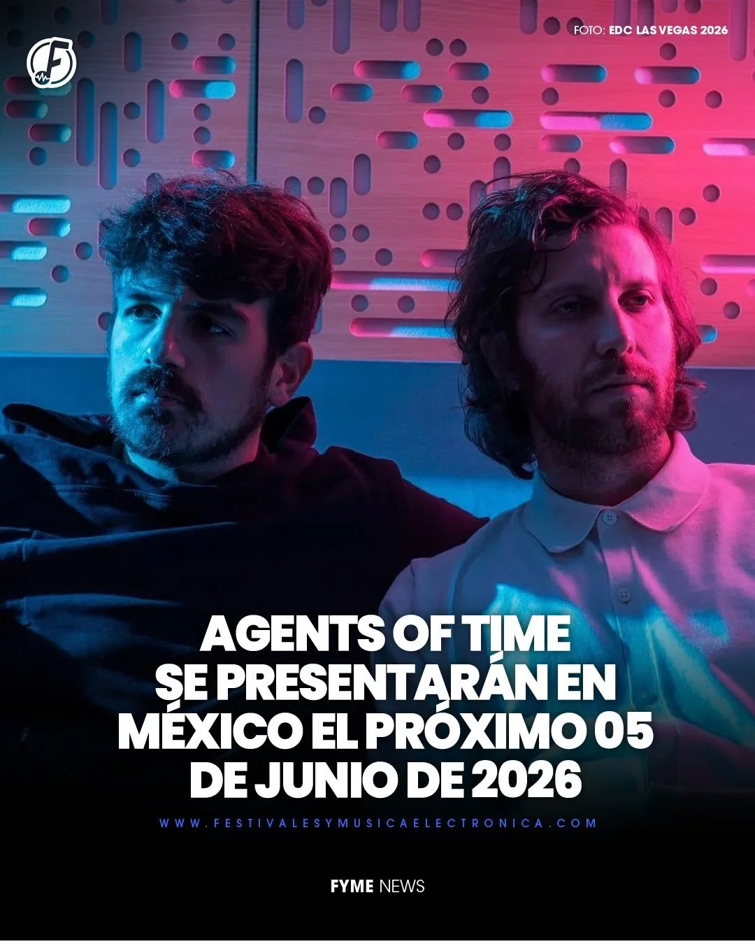 @agentsoftime regresa a M&eacute;xico 🔥

El d&uacute;o italiano se presentar&aacute; este 5 de junio en Front&oacute;n Bucareli, trayendo de vuelta su caracter&iacute;stico sonido entre techno mel&oacute;dico, house oscuro y atm&oacute;sferas progre
