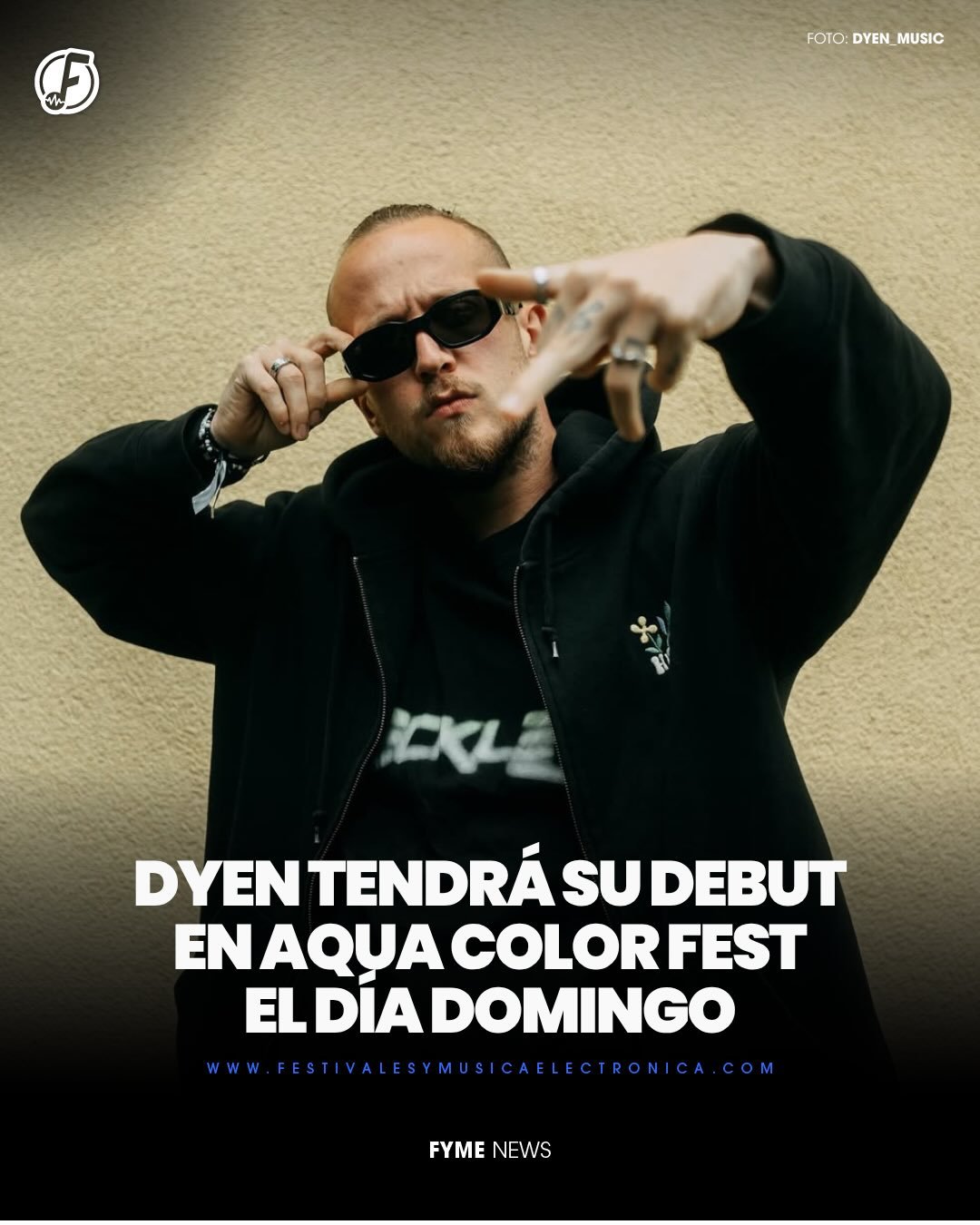 @aquacolorfest anuncia a quien cerrar&iacute;a el d&iacute;a domingo 09 de agosto🔥🚨

@dyen_music es un productor y DJ originario de Rotterdam, Pa&iacute;ses Bajos, consolidado como una de las figuras m&aacute;s potentes del hard techno, industrial 