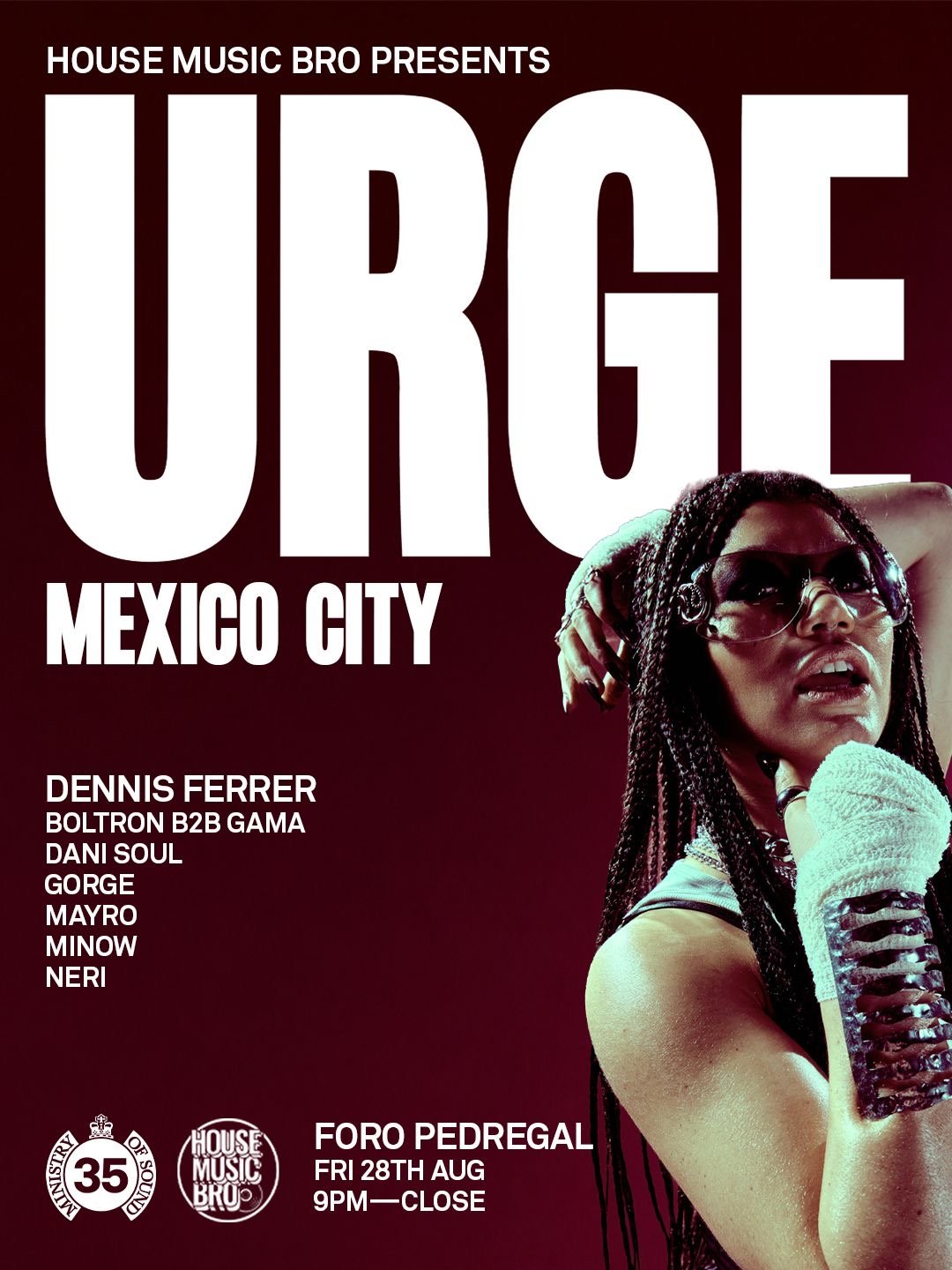 URGE, la nueva apuesta global de Ministry of sound, aterriza en México el próximo 28 de agosto