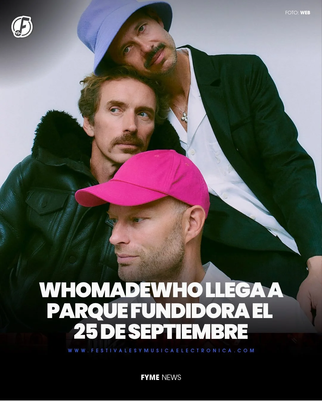 El tr&iacute;o dan&eacute;s de m&uacute;sica electr&oacute;nica @whomadewho se presentar&aacute; en Monterrey el pr&oacute;ximo viernes 25 de septiembre de 2026. 😎✨

La banda llega a la ciudad para ofrecer un esperado Hybrid DJ Set bajo la producci&