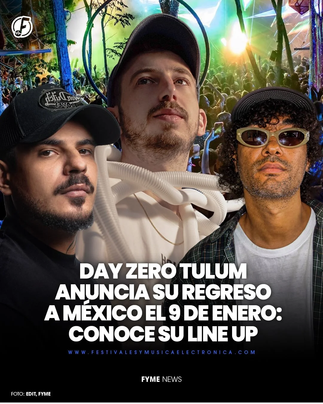 @dayzerofestival ha revelado oficialmente la alineaci&oacute;n de artistas para su esperada edici&oacute;n de Tulum, M&eacute;xico 🇲🇽 🍃

Este m&iacute;tico festival regresar&aacute; el 9 de enero 2027 a la selva maya con m&aacute;s de 30 actos int