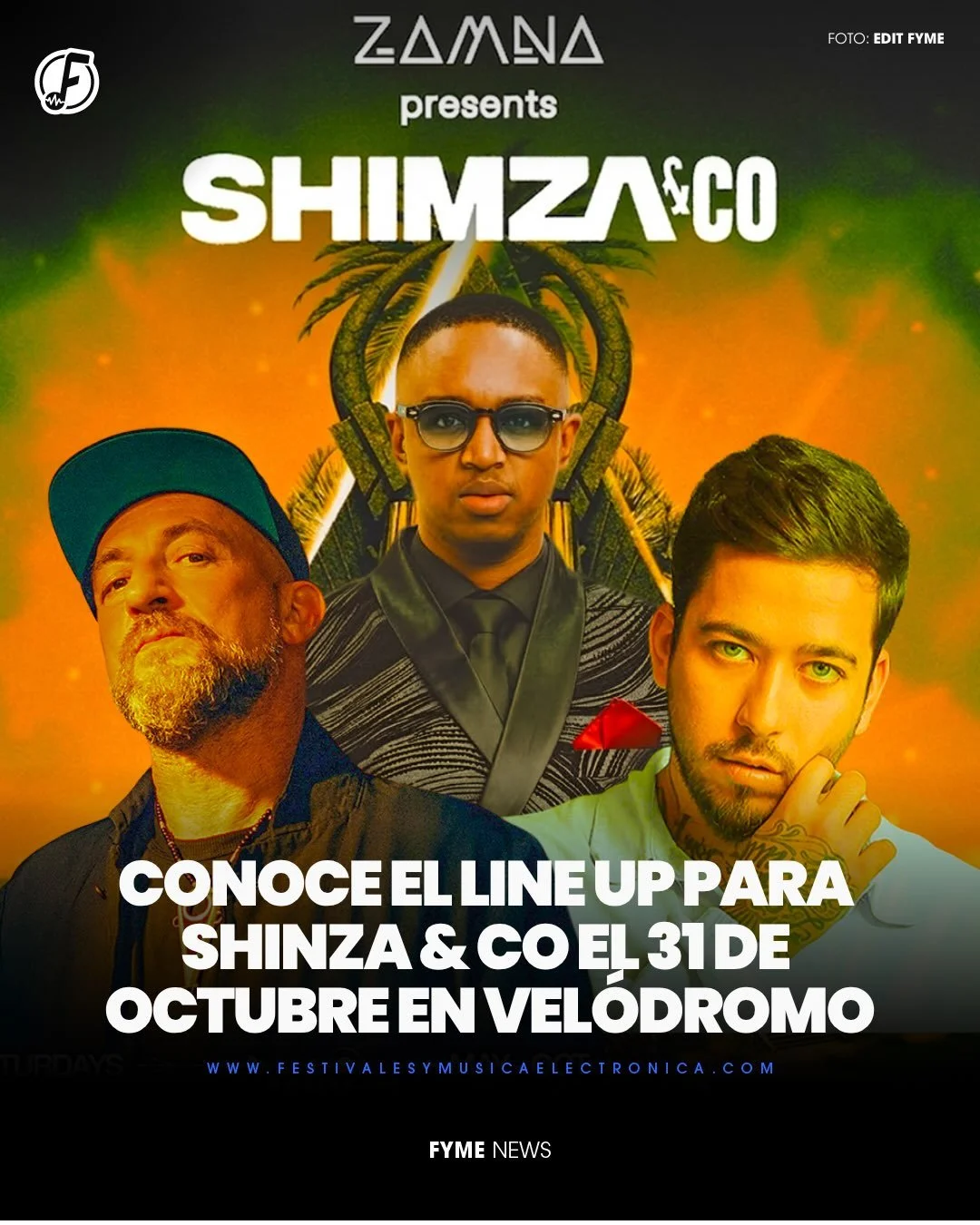 @zamna.music presenta @shimzaco el s&aacute;bado 31 de octubre de 2026 en el @velodromo.mx de la Ciudad de M&eacute;xico. 🇲🇽 

El evento forma parte de la edici&oacute;n especial Race Weekend (en el marco del Gran Premio de M&eacute;xico de la F1) 