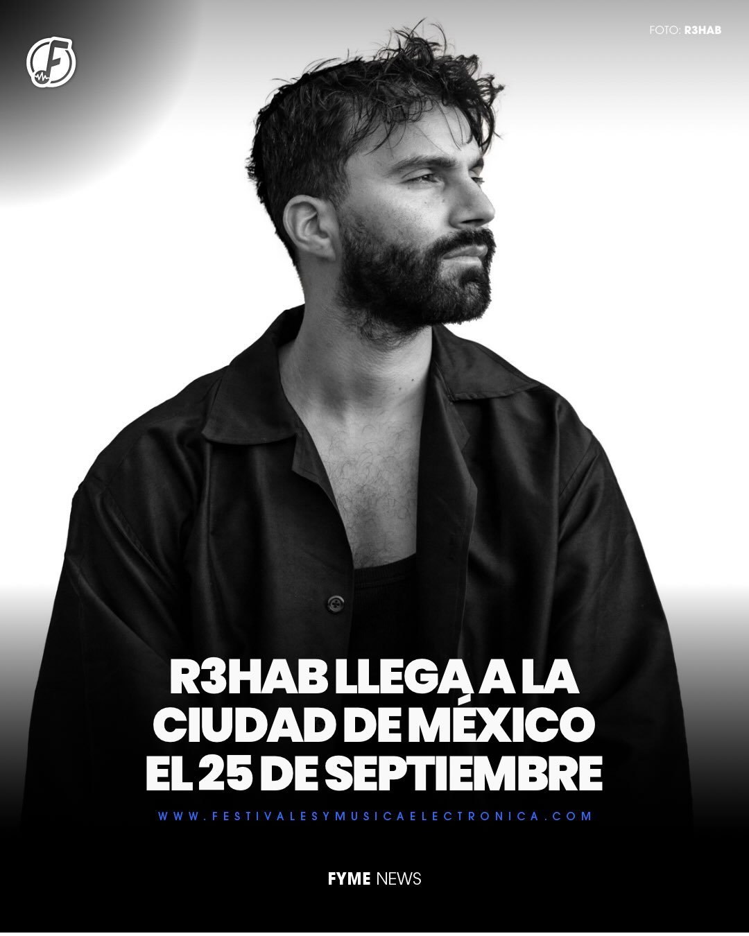 @r3hab llega a la Ciudad de M&eacute;xico este 25 de septiembre 🔥

La energ&iacute;a del EDM volver&aacute; a sentirse en la capital con la llegada de R3HAB, uno de los productores m&aacute;s importantes de la escena electr&oacute;nica internacional