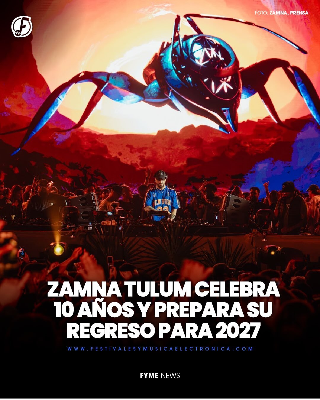 10 a&ntilde;os de @zamna.music TULUM y la historia todav&iacute;a contin&uacute;a. 🌴

El concepto anunci&oacute; que la temporada 2027 est&aacute; cada vez m&aacute;s cerca y que la pr&oacute;xima semana revelar&aacute; los primeros eventos confirma