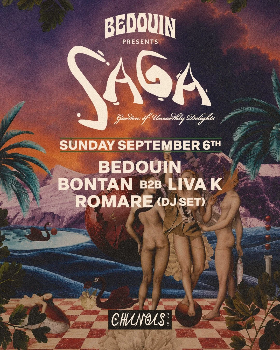 El evento más estimulante de la isla apura su temporada en Chinois Ibiza con la actuación especial de Bontan b2b Guy Live K y el DJ Set de Romare.