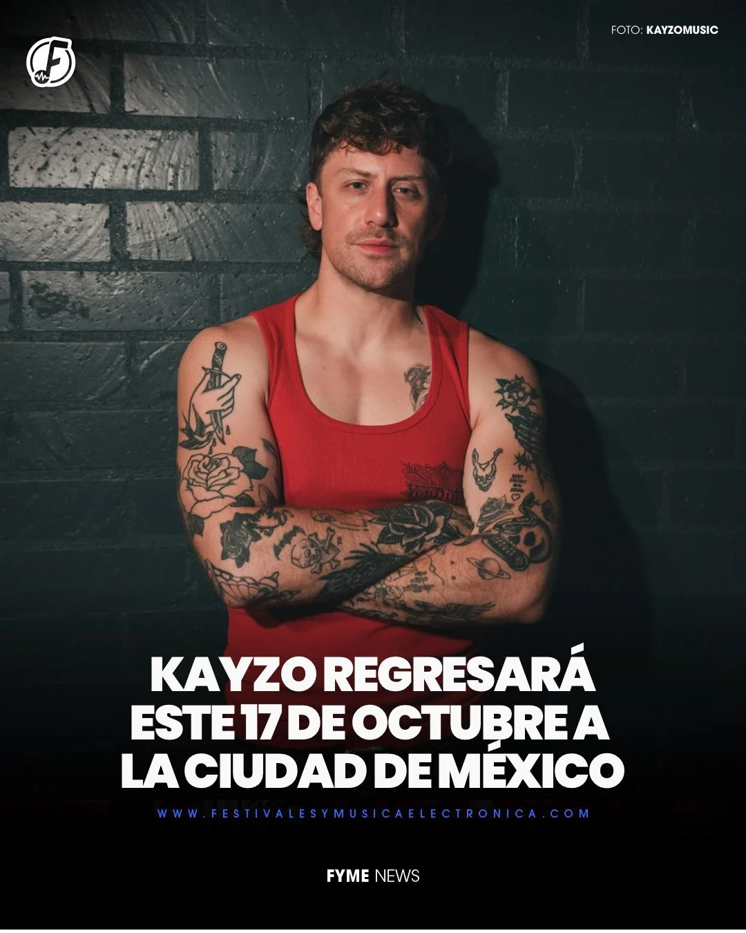 @nolabeleventsmx y @codered.la se unen para traernos a un dj de primer nivel 🚨

@kayzomusic regresa a la CDMX este 17 de octubre, conocido por su potente mezcla de trap, dubstep y elementos de hardcore y rock/metal, prometiendo una noche llena de he