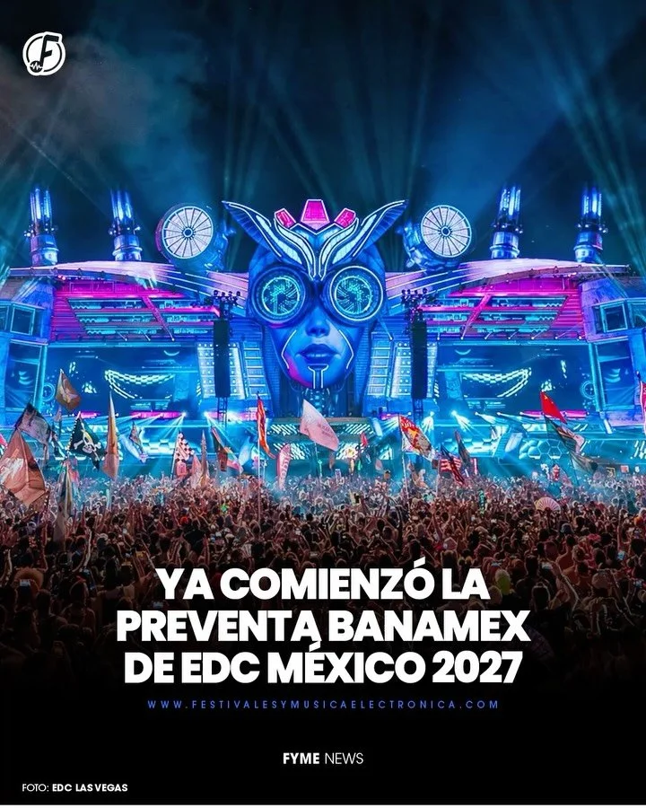 ⚡ LA CUENTA REGRESIVA PARA EDC M&Eacute;XICO 2027 YA COMENZ&Oacute; 

&iexcl;La pr&oacute;xima edici&oacute;n de EDC M&eacute;xico ya tiene fecha y la compra de boletos inicia HOY 📅 15 de septiembre con la Preventa Banamex a partir de la 2:00 PM!

P